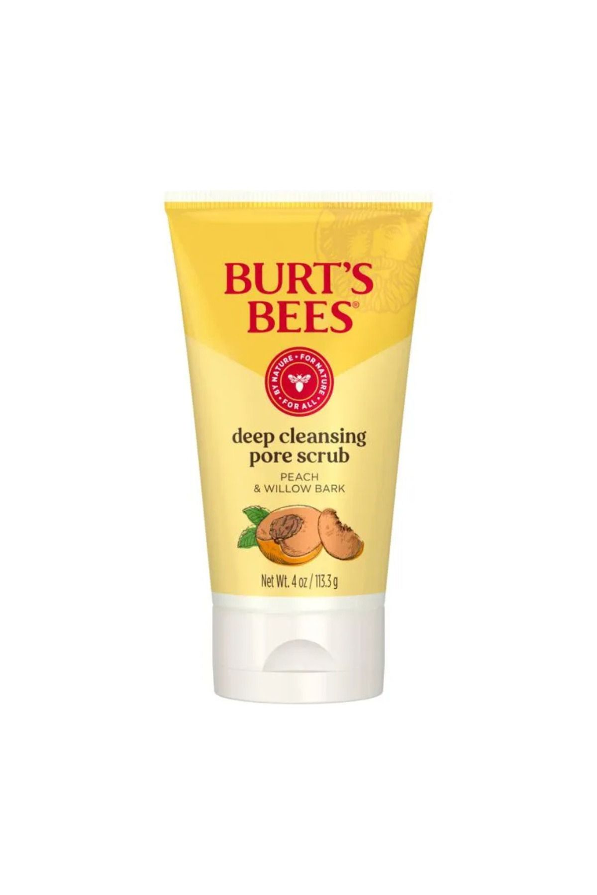 Burts Bees Burt's Bees Deep Cleansing Pore Scrup (Şeftali ve Söğüt Kabuğu Peeling) Yüz Peelingi 4 OZ 113.3gr