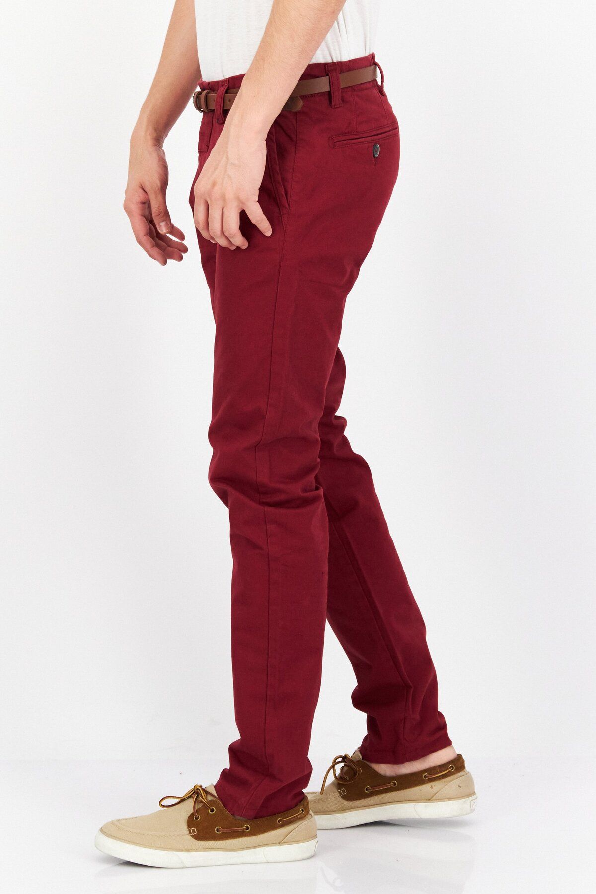 O'Neill-Men Regular Fit Solid Chino Pant, Maroon 4