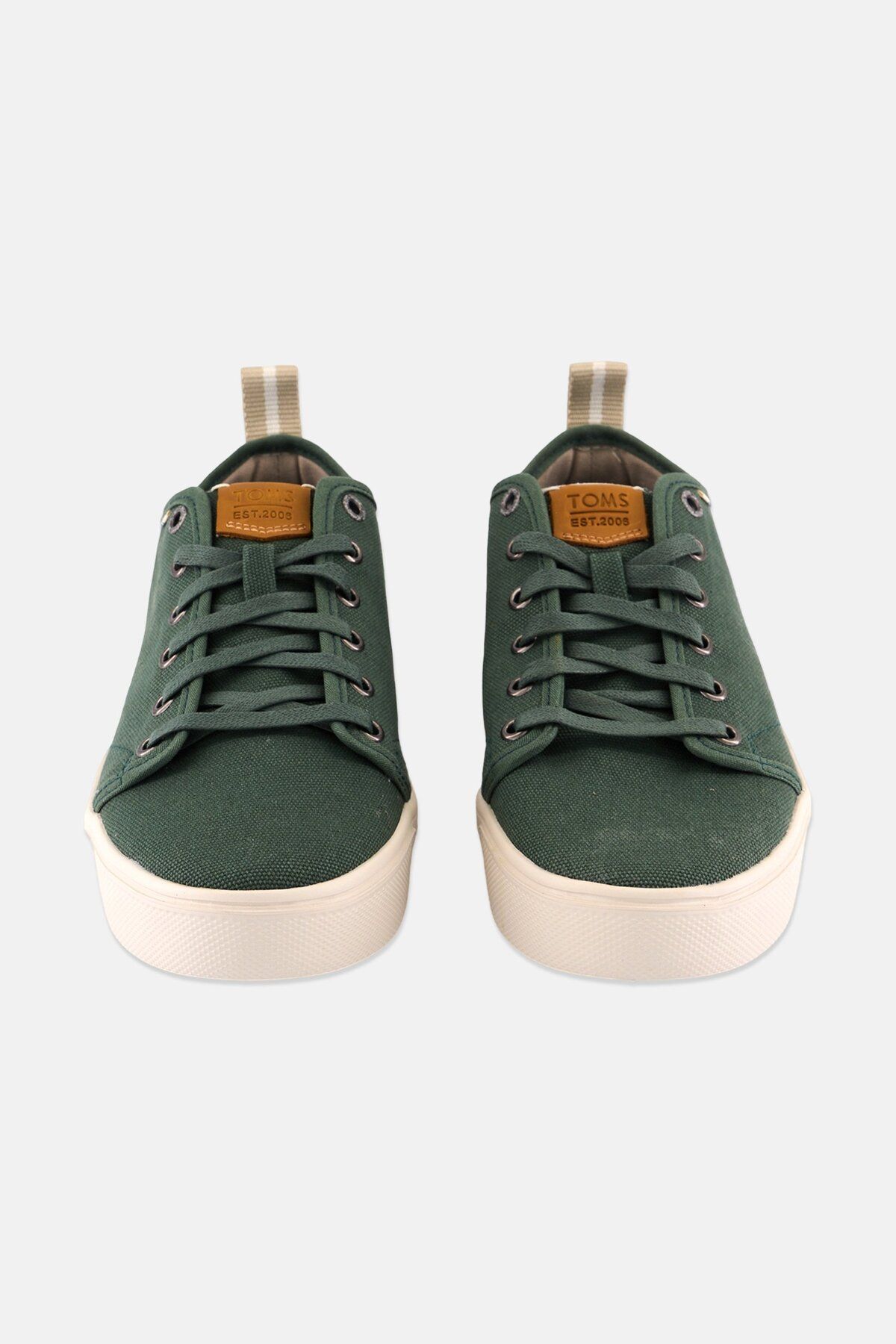 Toms-Men Trvl Lite Low Lace Up Canvas Shoes, Green 4