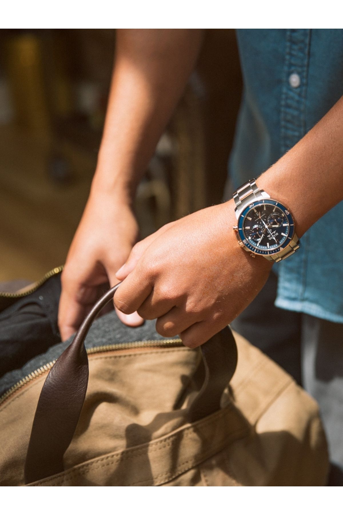 Bulova-Ανδρικό ρολόι Bulova 98B301, Quartz, 45mm, 20ATM 4