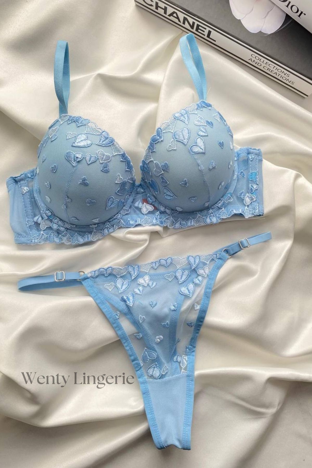 Wenty Lingerie Amelie Mavi Sütyen Takım