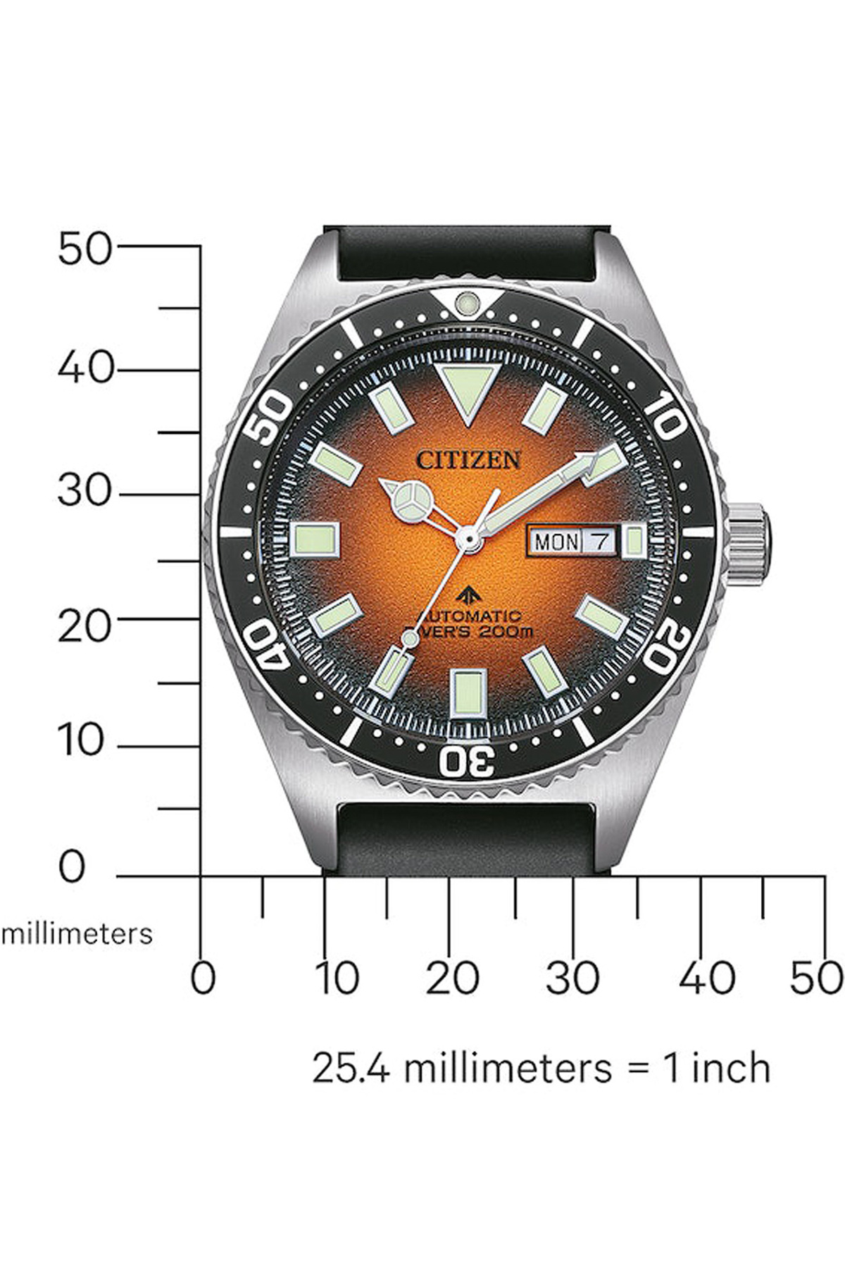 Citizen Ceas bărbătesc NY0120-01Z, automat, 41mm, 20ATM- Trendyol
