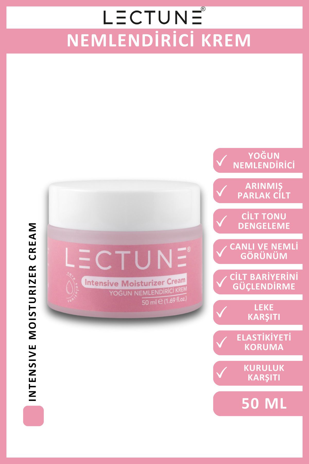 LECTUNE Günlük Nemlendirici Yüz ve Cilt Bakım Kremi | Aydınlatıcı & Cilt Tonu Eşitleyici Moisturizer | 50 ml