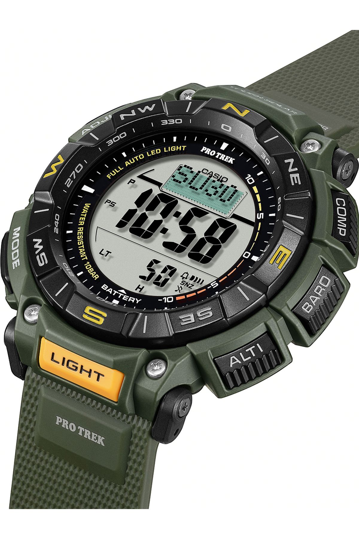 Casio-Ανδρικό ρολόι Casio PRG-340-3ER, Quartz, 53mm, 10ATM 3