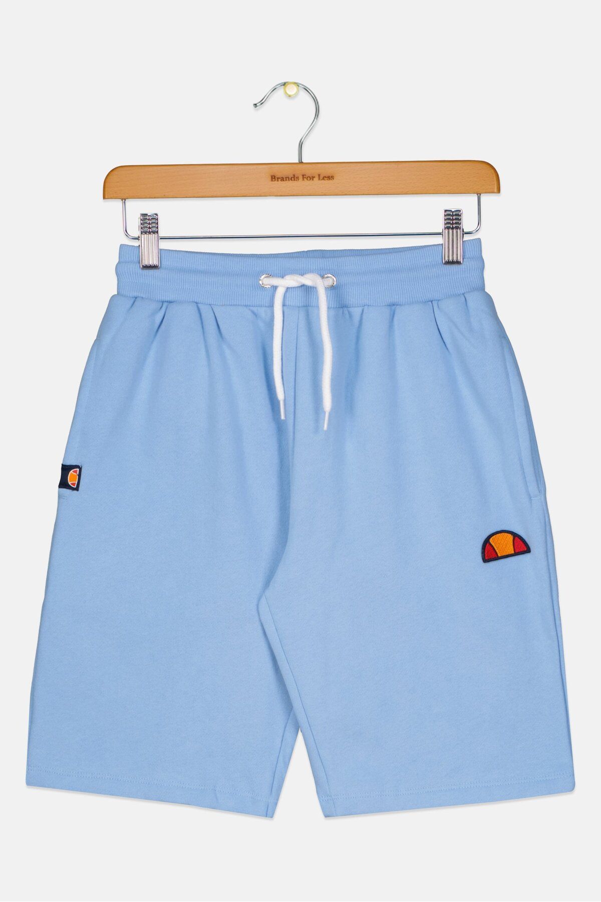 Ellesse-Kids Boy Brand Logo Basic Shorts, Light Blue 1