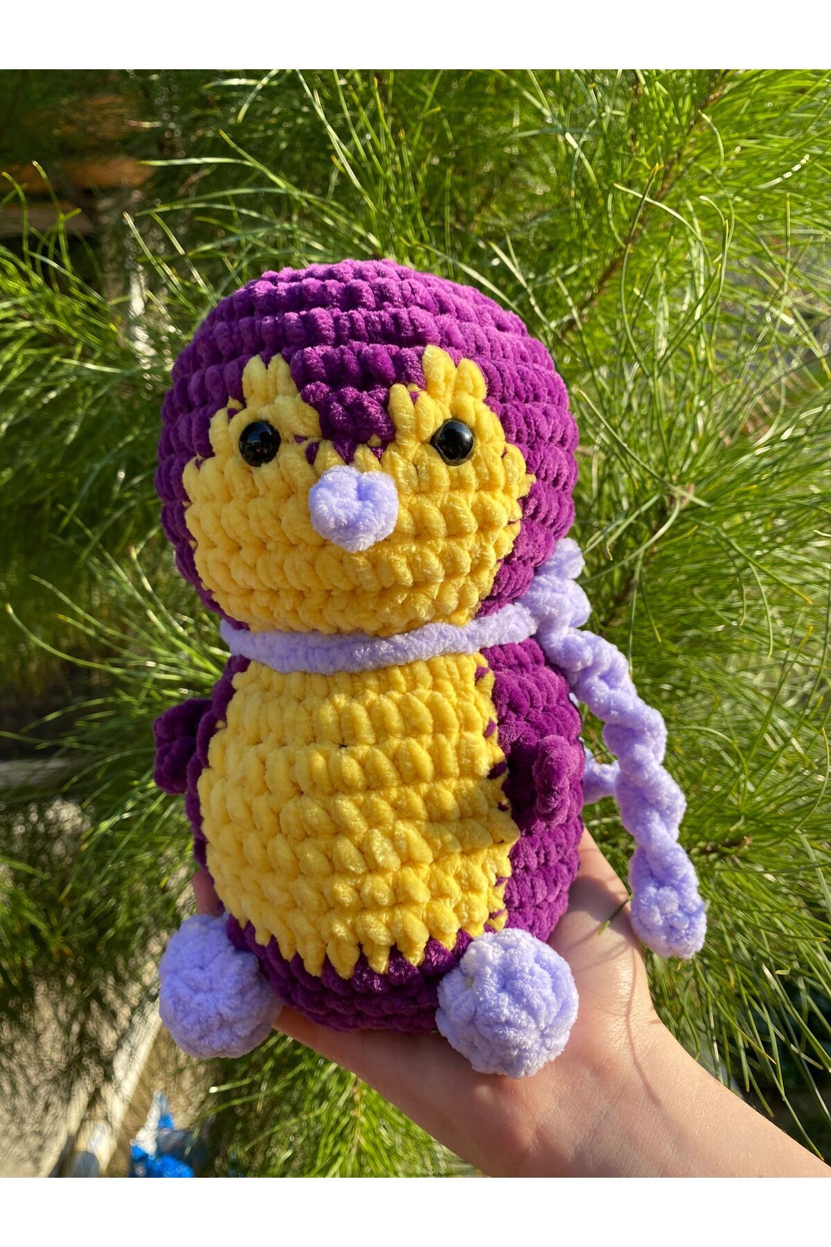 YünGök El Örgüsü Amigurumi Neşeli Pofuduk Penguen