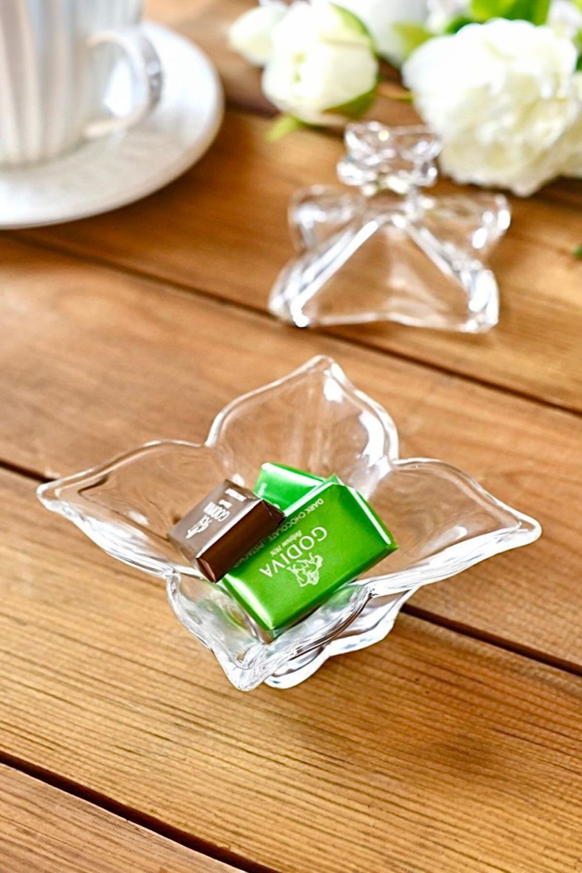 TrendDeco-Glass Mini Sugar Bowl - Turkish Delight Bowl with Lid 1