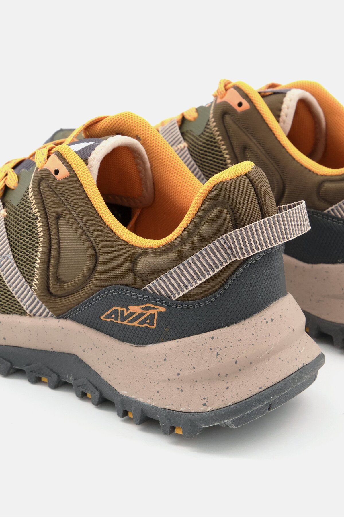 AVIA-Men Upstate Lace Up Shoes, Olive/Orange 2