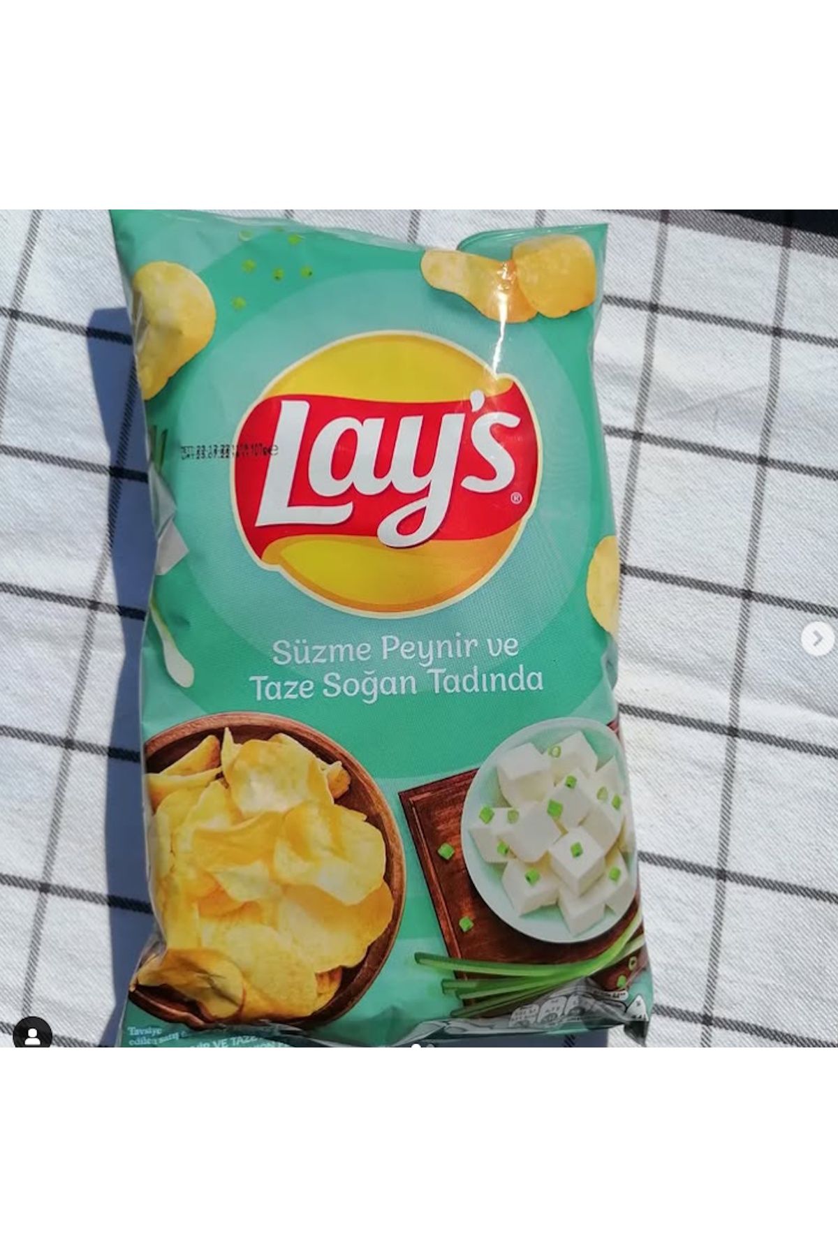 Lay's cips Lay's Süzme Peynir Ve Taze Soğan Tadında 107 gr 1 adet