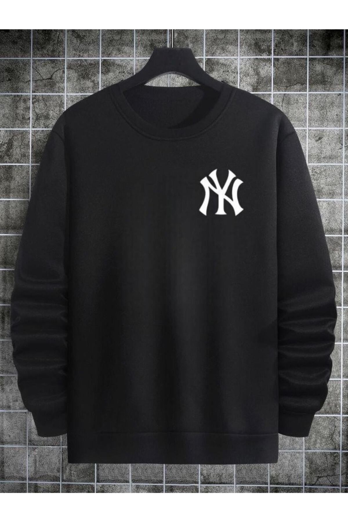 M&A ONE PİECE Unısex Newyork Baskılı Bisiklet Yaka Sweatshirt Tasarım