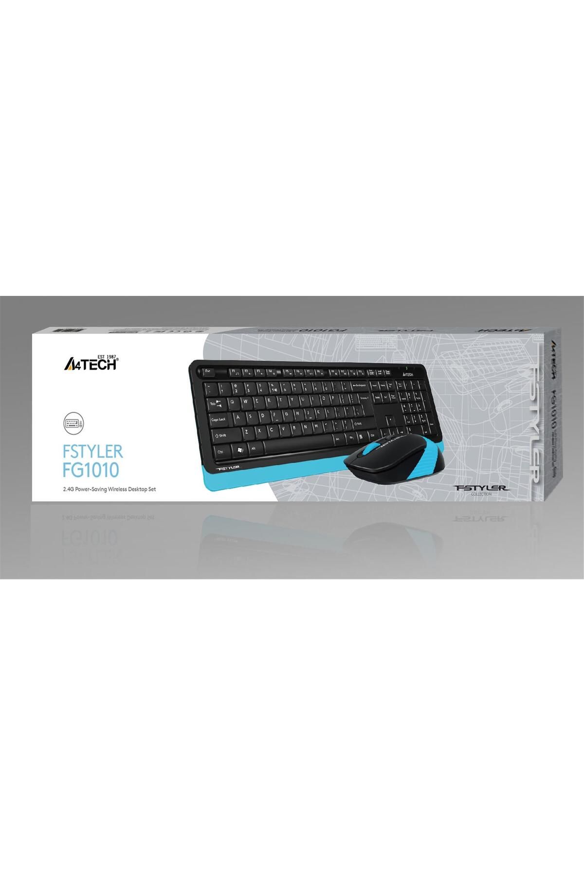 Vobotek Teknoloji A4 Tech Fg1010 2.4G Mavi Q Fn-Mm Klv+Optik Mouse Set