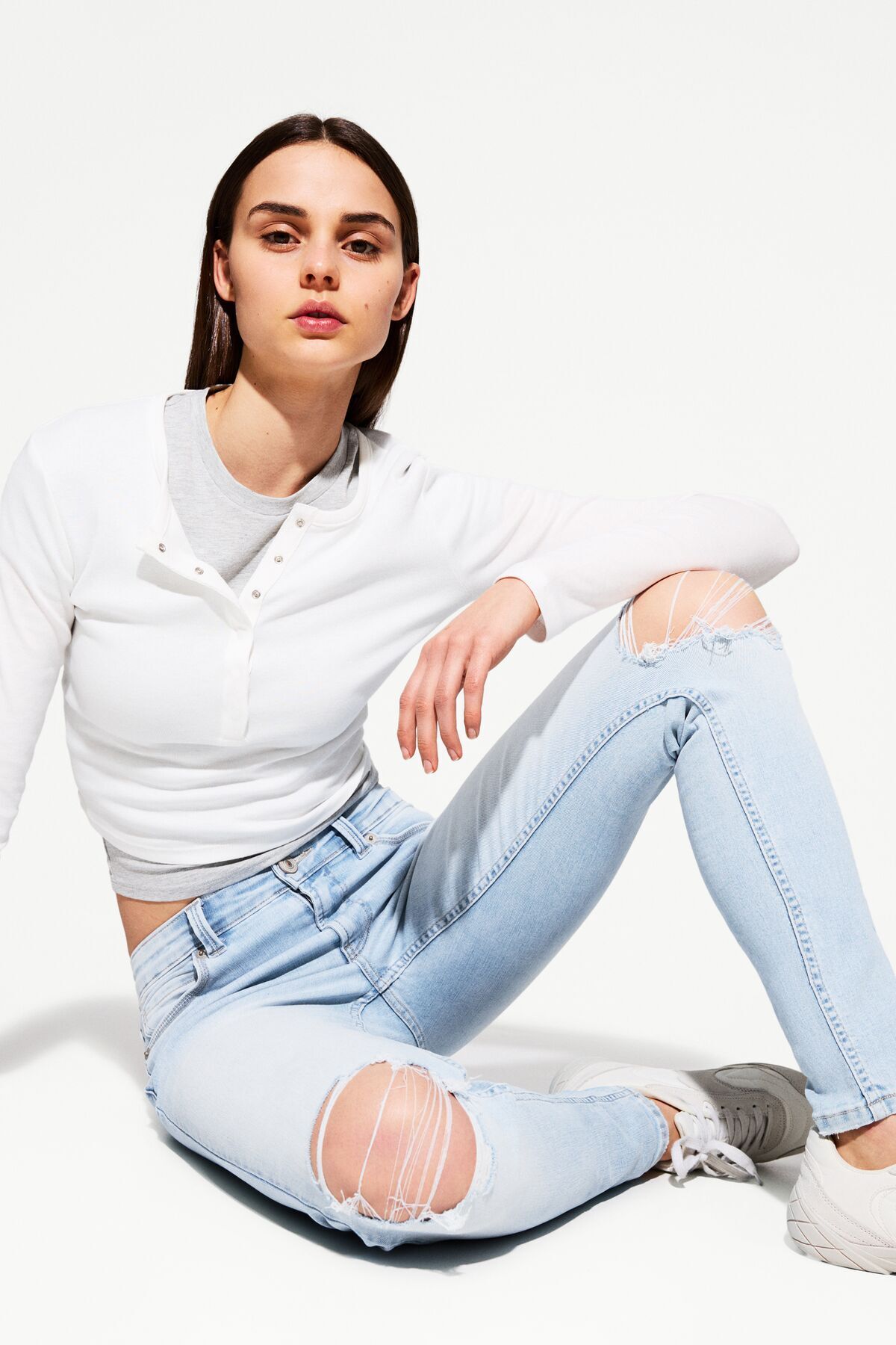 Bershka Düşük bel skinny jean