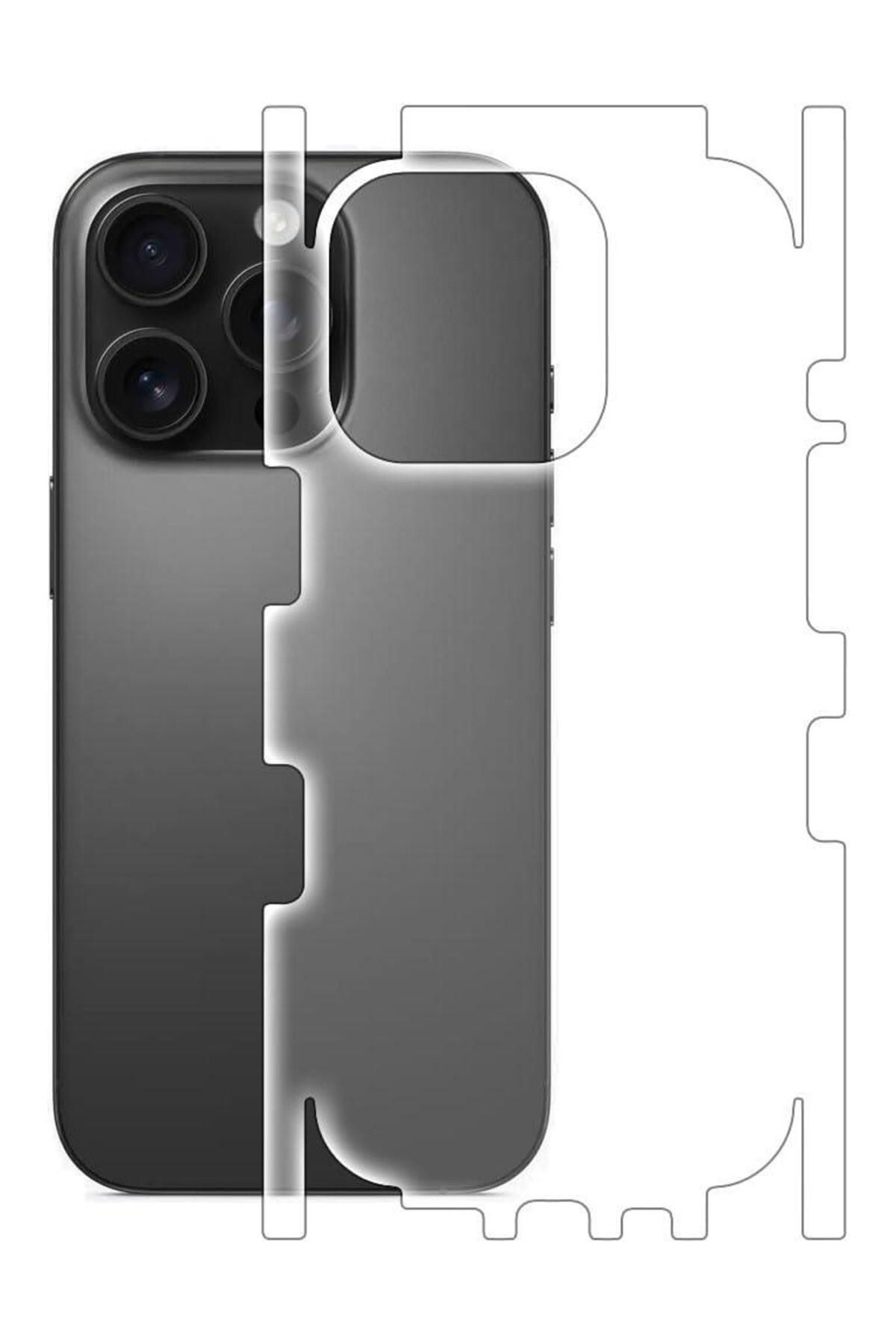 Ecr Mobile Iphone 16 Pro ile Uyumlu MAT TPU Arka Kaplama 360