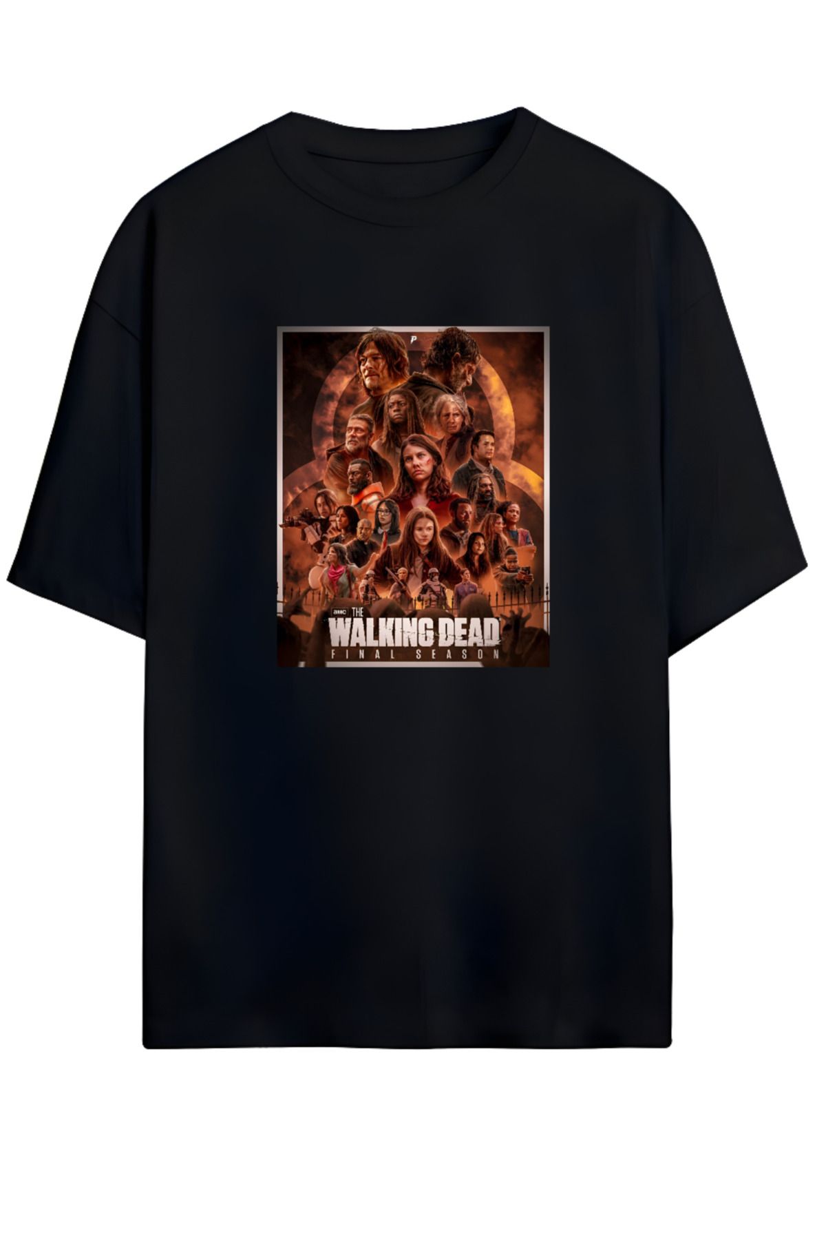 MAGORS THE WALKING DEAD TASARIMLI YÜKSEK BASKI KALİTELİ UNISEX YENİ SEZON OVERSIZE PAMUKLU  T-SHIRT