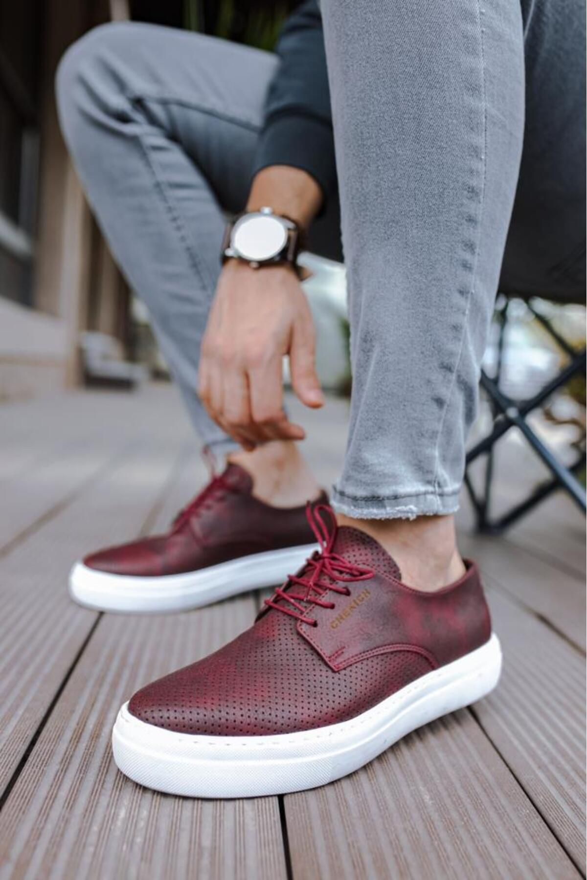 BPM CH061 CBT Rex Erkek Ayakkabı BORDO