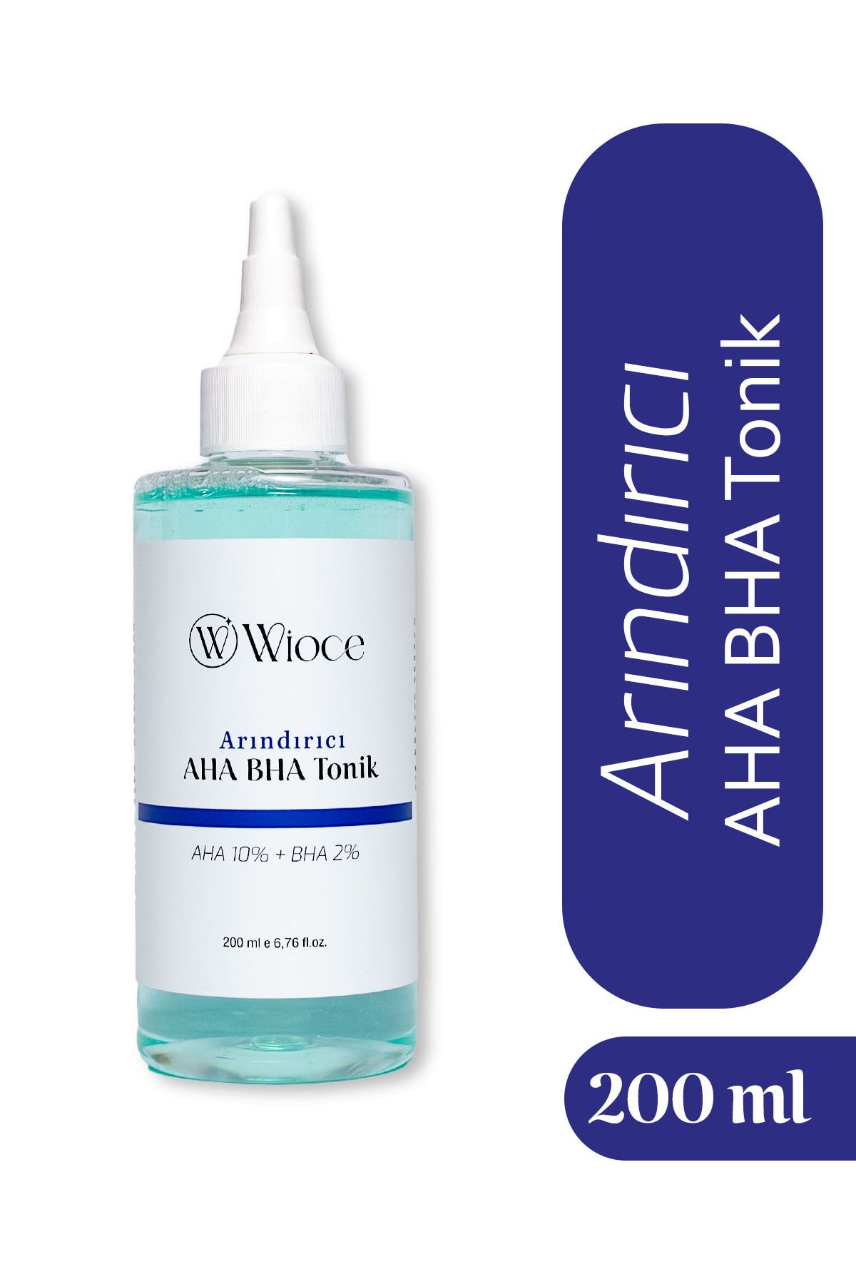 Wioce Gözenek Sıkılaştırıcı, Arındırıcı Ve Canlandırıcı Etkili Yüz Bakım Toniği 200 ml (AHA - BHA)