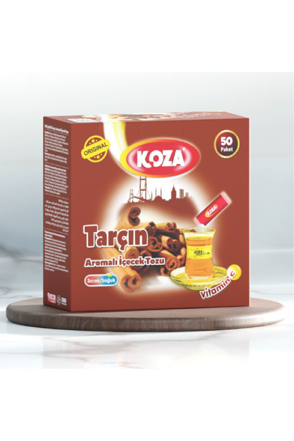 MELFSHOP Koza Tek İçimlik Tarçın Aromalı Toz İçecek 50'li