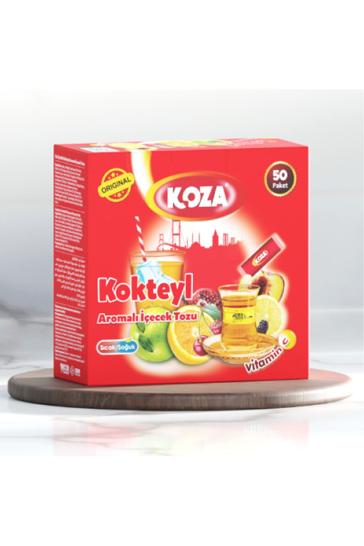 MELFSHOP Koza Tek İçimlik Kokteyl Aromalı Toz İçecek 50'li