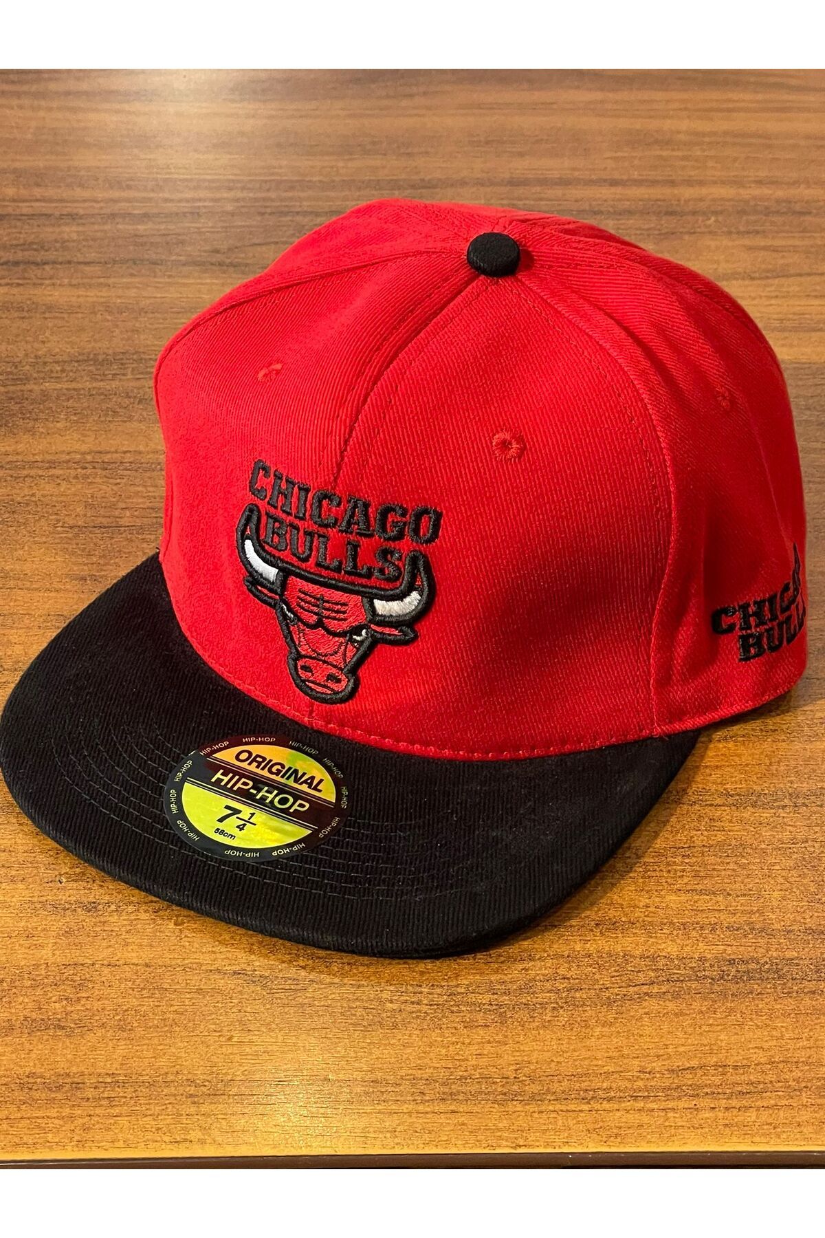 Lost Chicago Bulls Nakışlı Siyah Hiphop Snapback Rapper Basket Cap Şapka