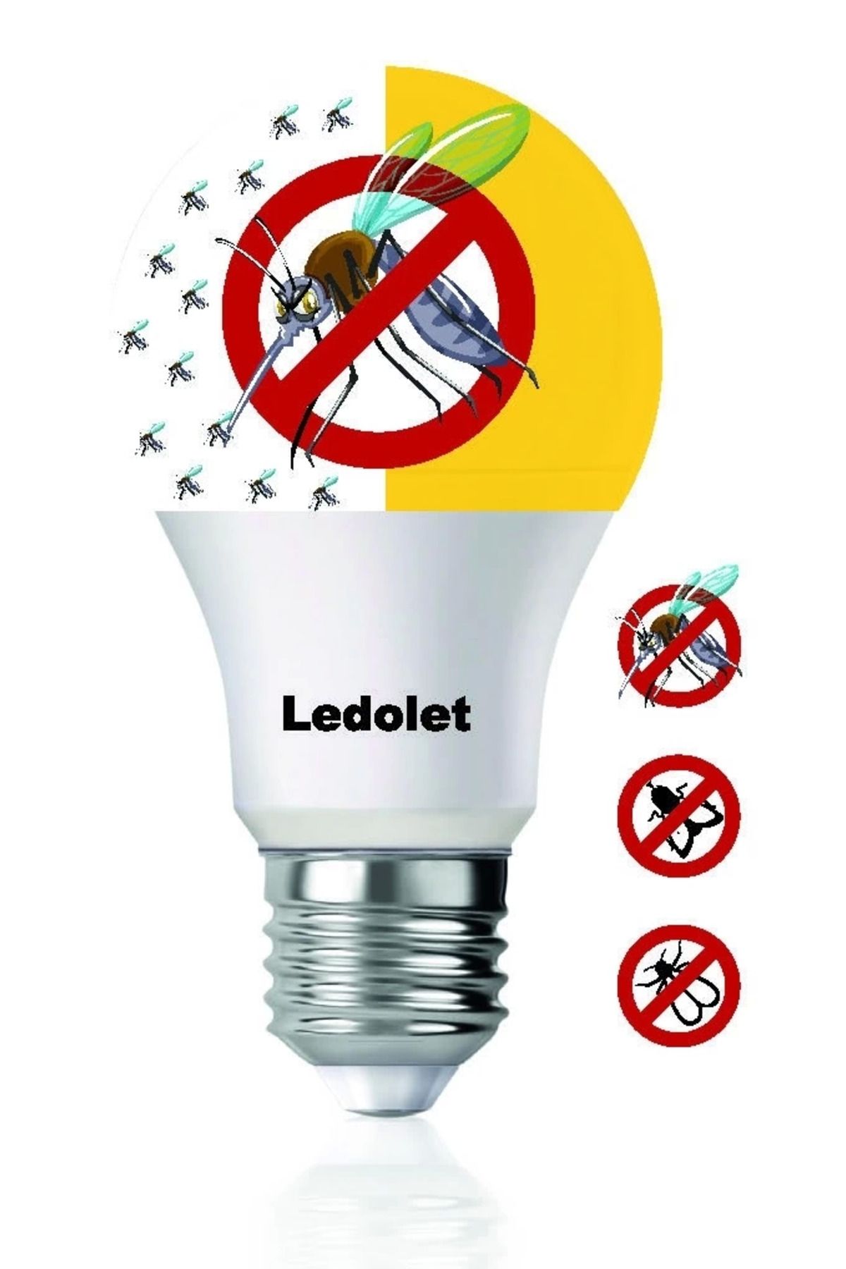 Light up Ledolet 9w Sivrisinek Kovar E27 Led Ampul