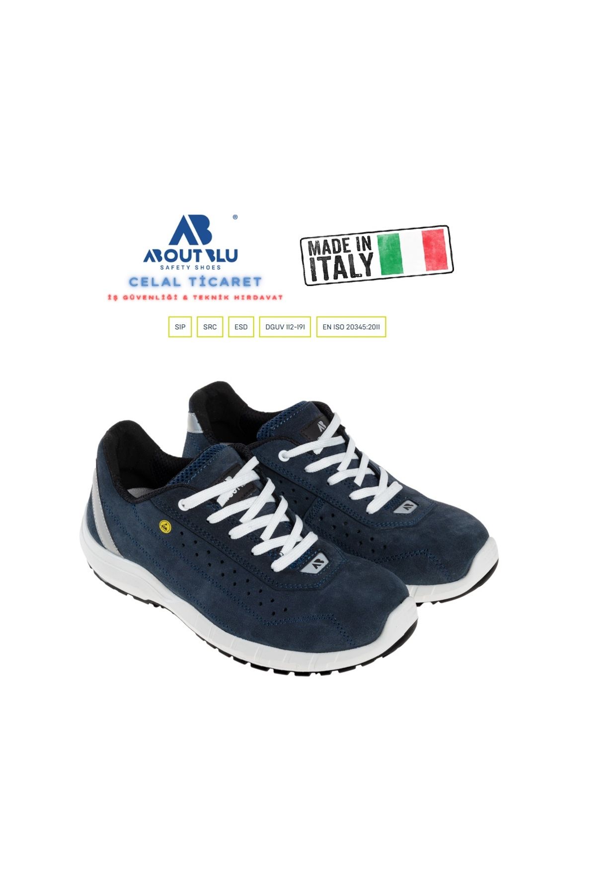 ABOUTBLU Evo Navy Fresh Low  S1 P İş Güvenliği Ayakkabısı