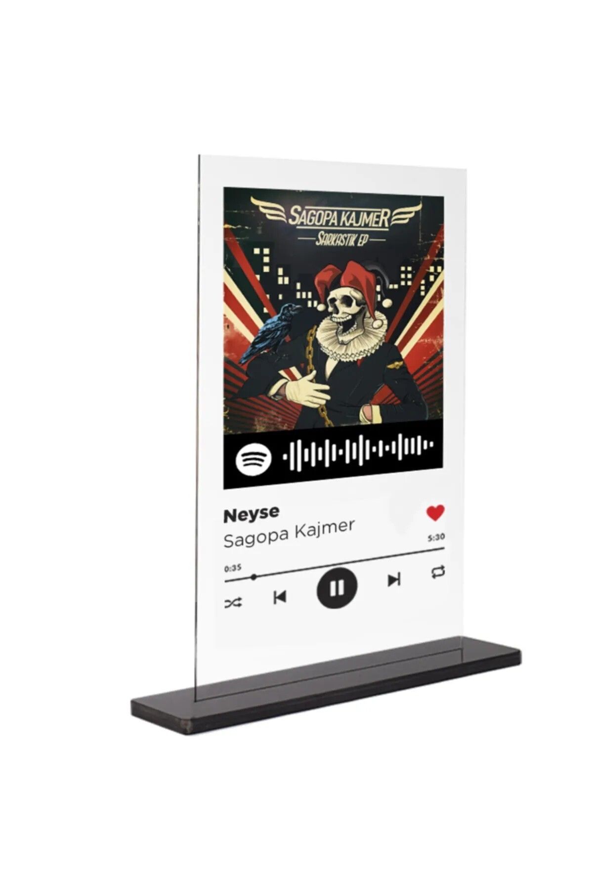 shop Spotify Şeffaf Pleksi Ayak - Neyse / Sagopa Kajmer 15x20cm