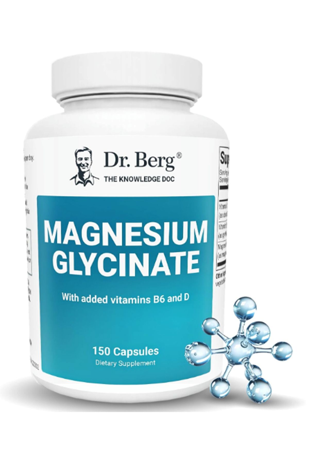 dr berg Dr. Berg Magnesium Glycinate 400mg – Chelated Magnesium Vitamin D and B6 for Stress Support, Relax