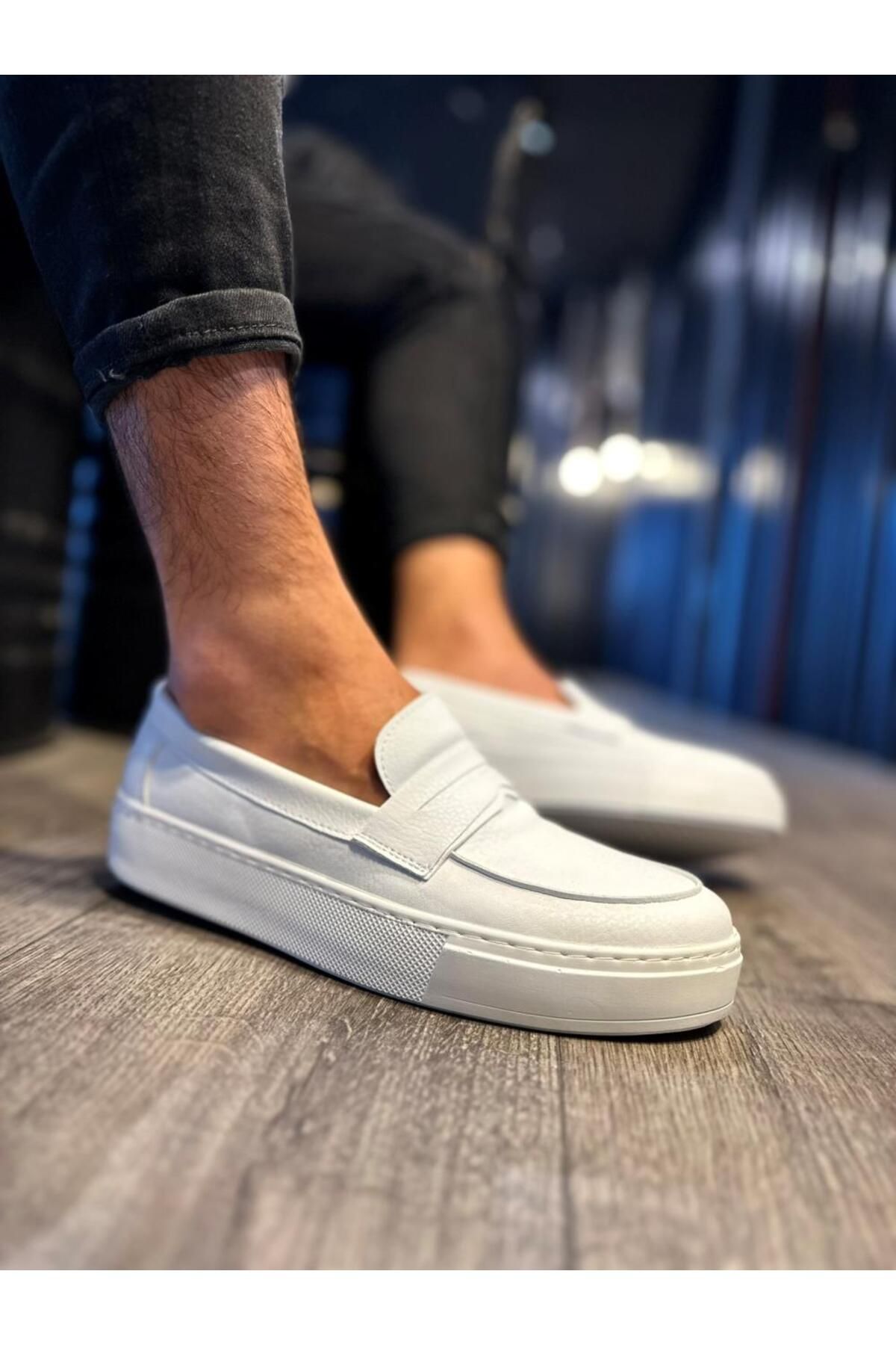 Knack-400 Model Daily White Classic Shoes 3