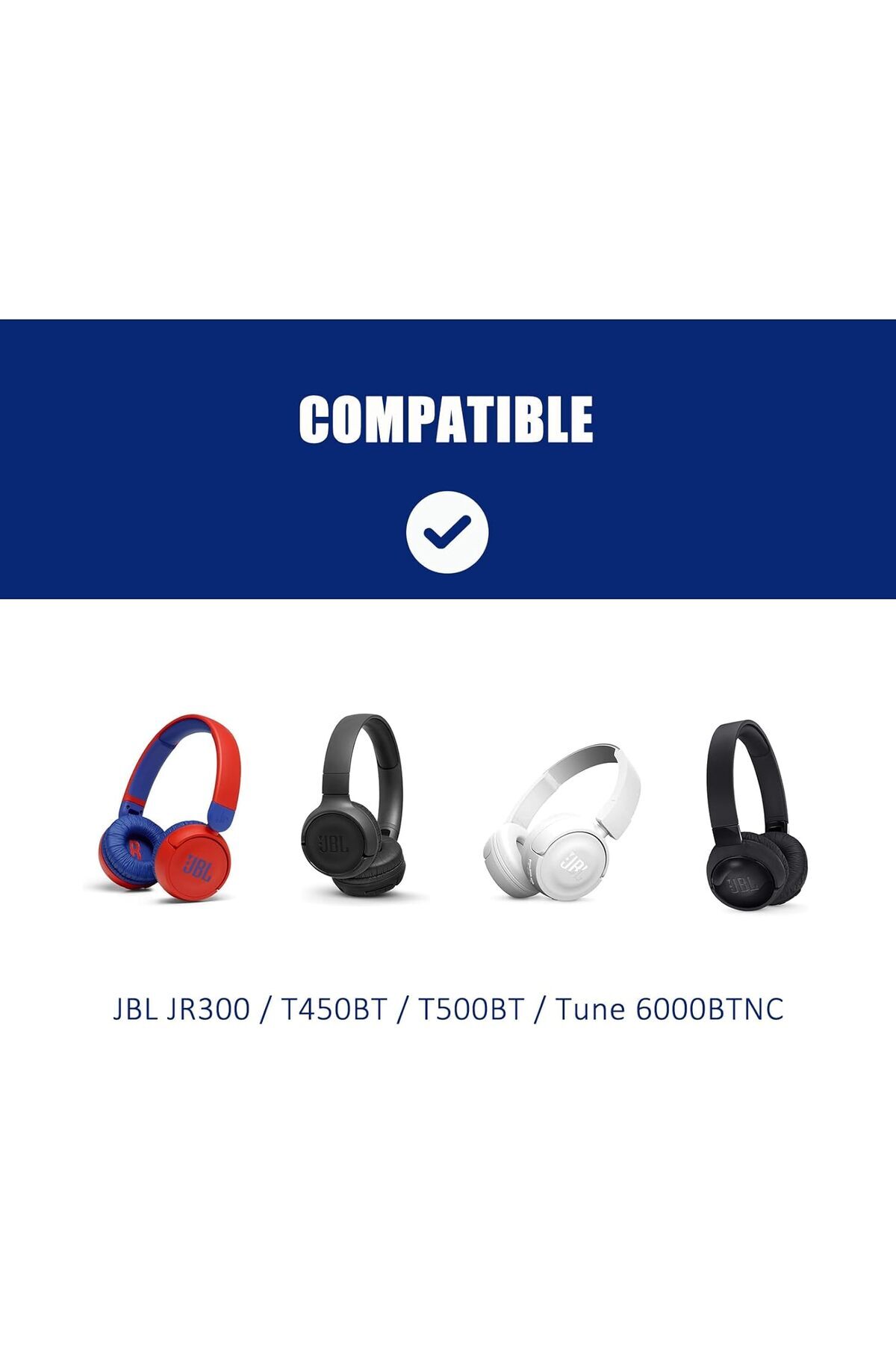 J Tune600/T450/T450BT/T500BT/JR300BT Uyumlu Kulaklık ve Kafa Bandı Pedi Yumuşak Koruyucu Süngeri