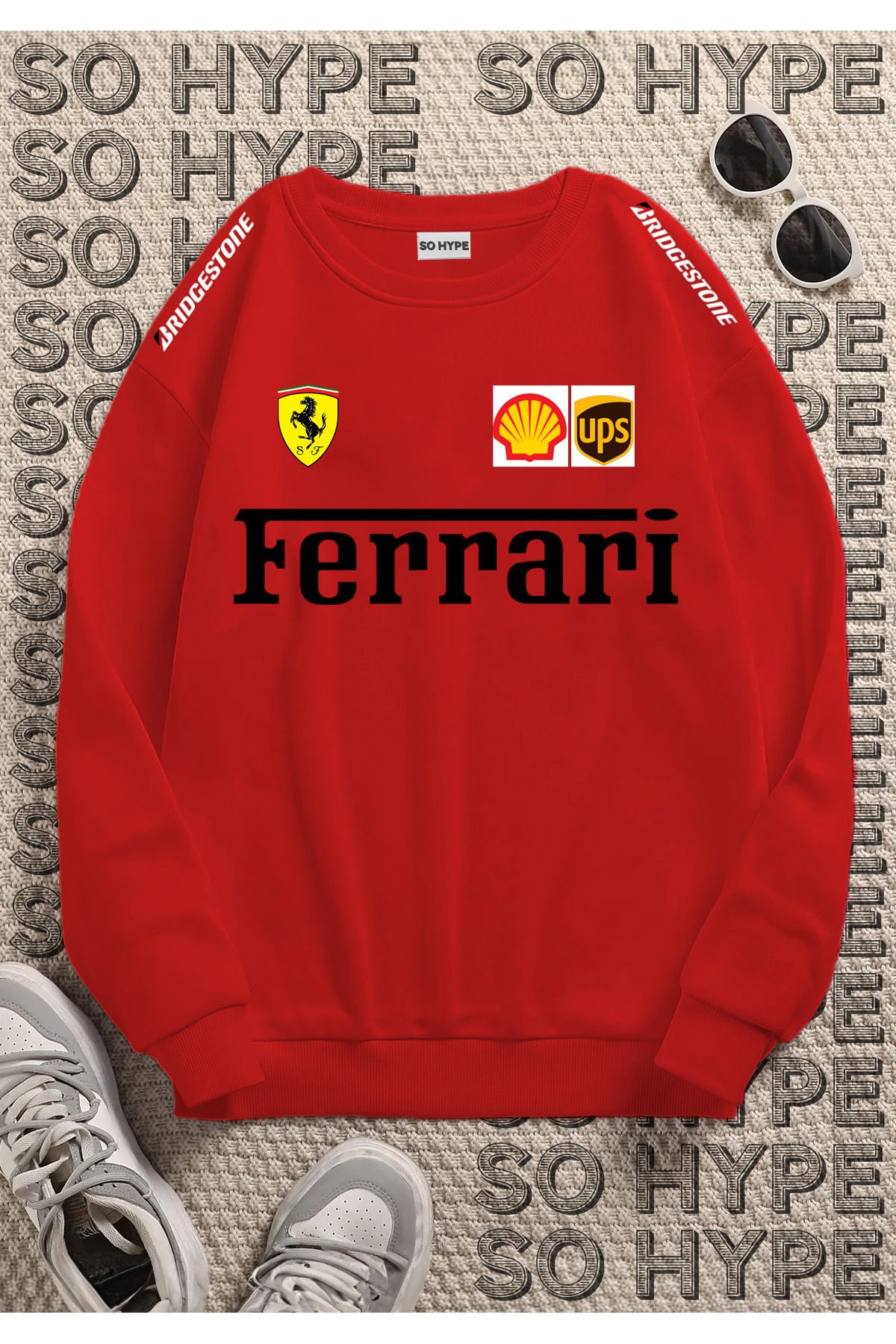 FULL TOLERANCE Unisex F1 tasarım Sweatshirt