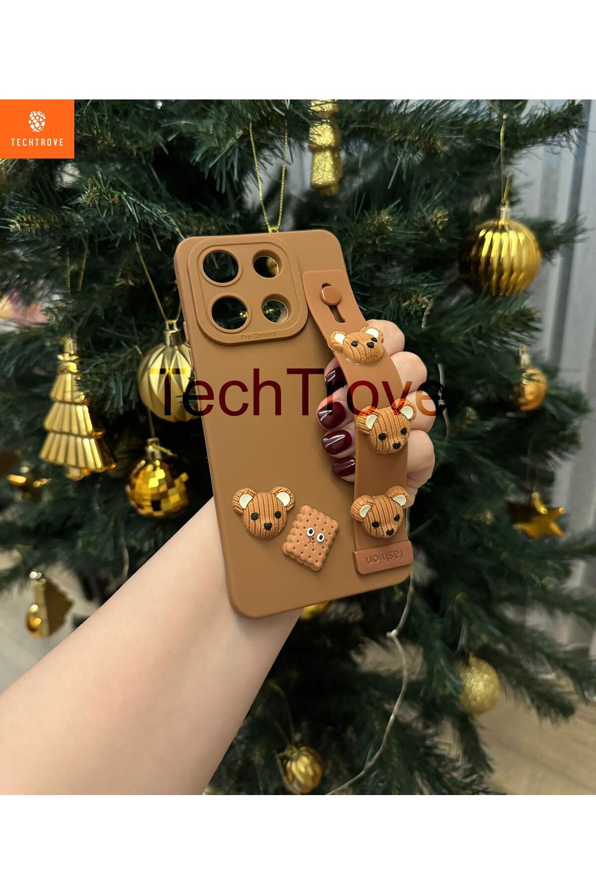 TechTrove Redmi Note 13 4G Kılıf Bobby Tasarımlı Çıkartmalı Kabartmalı Kaliteli Silikon Kılıf