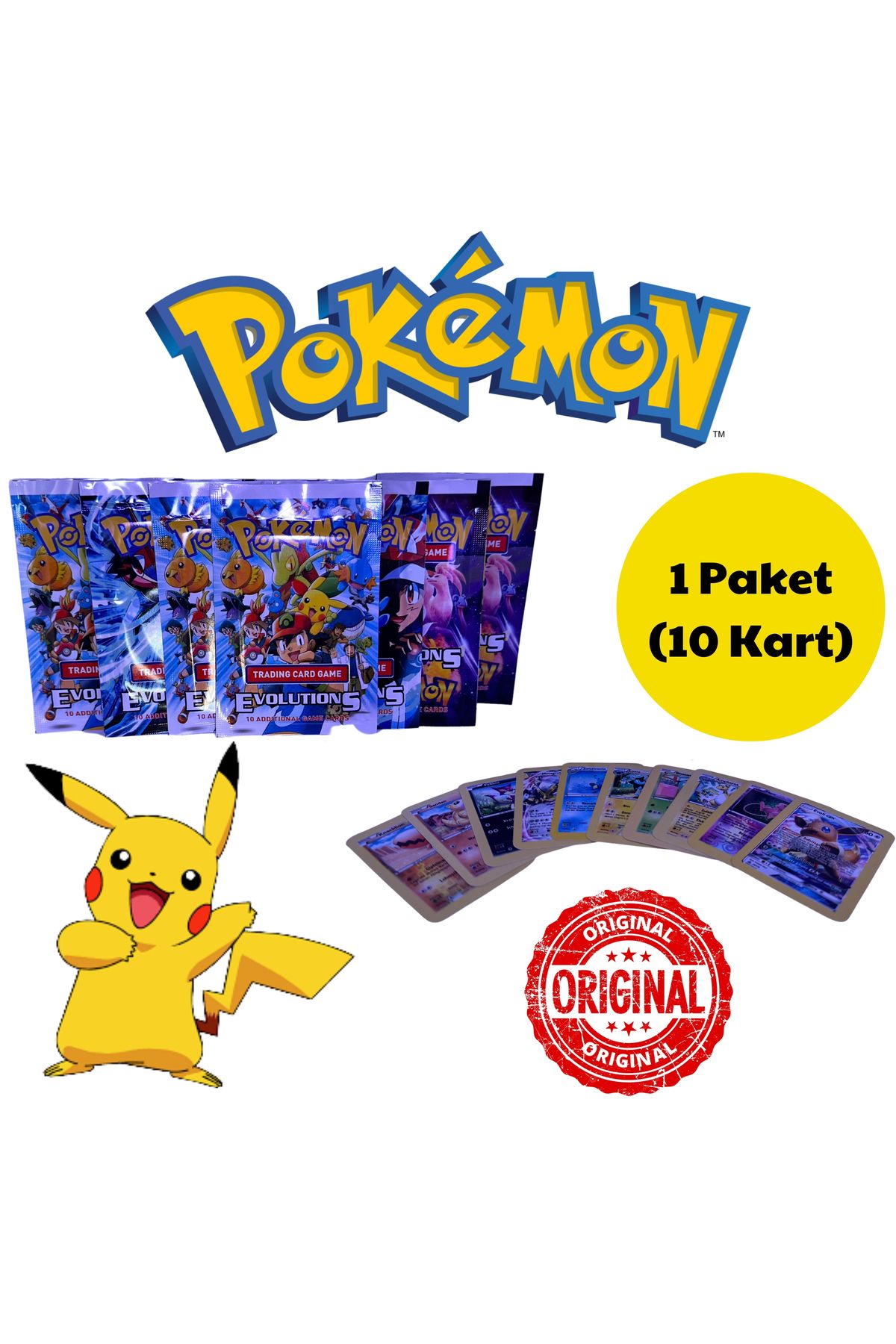 Vera Pokemon Vmax Yeni Seri 1 Paket ( 10 adet ) Pokemon Oyun Kartları