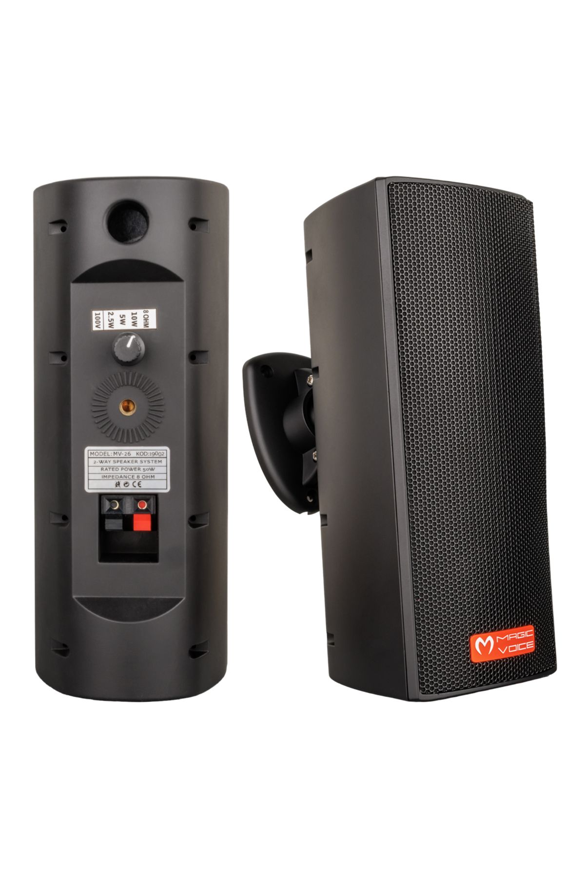 demila MAGICVOICE MV-26 2*7.5 CM 50 WATT 2Lİ TAKIM SİYAH TRAFOLU SÜTUN HOPARLÖR (4767) - MLA2304-5377
