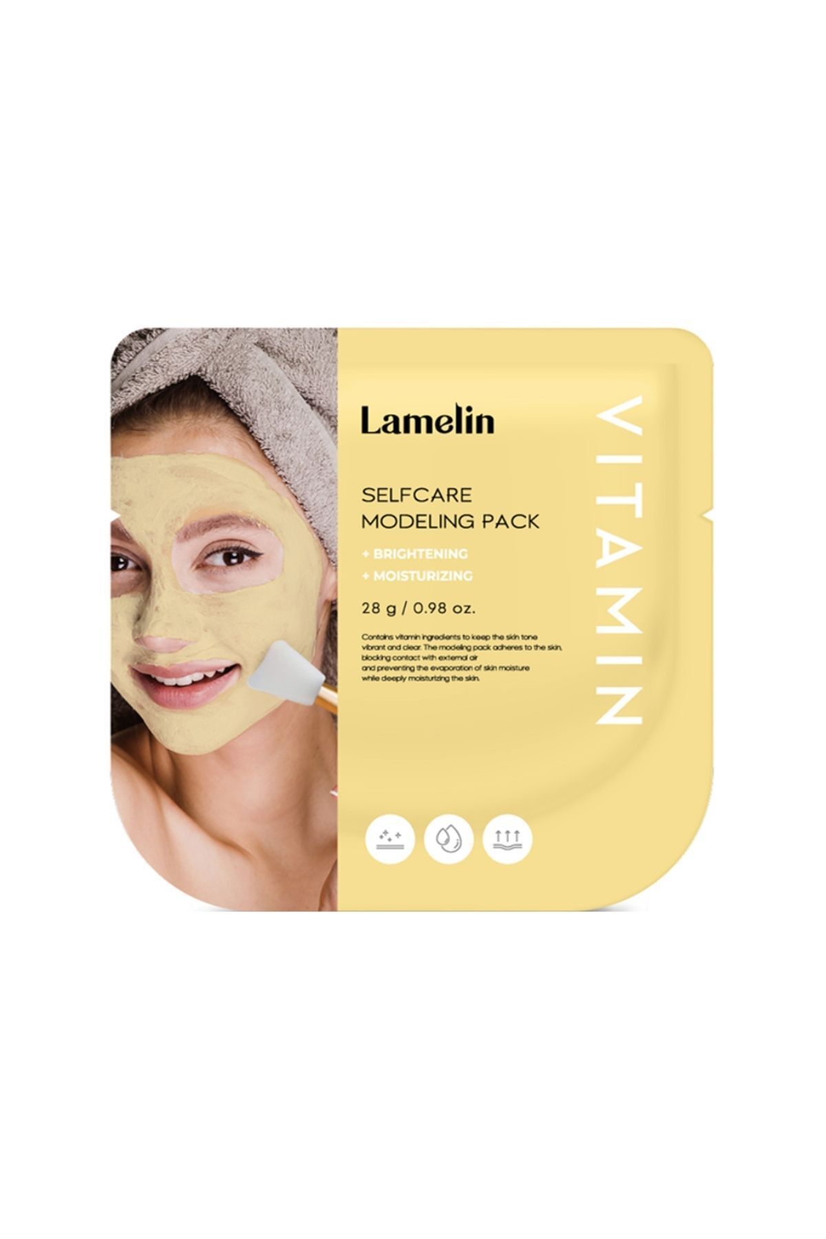 Lamelin Aydınlatıcı ve Canlandırıcı Tek Kullanımlık Modelling Maske Seti Lamelin Modelling Pack