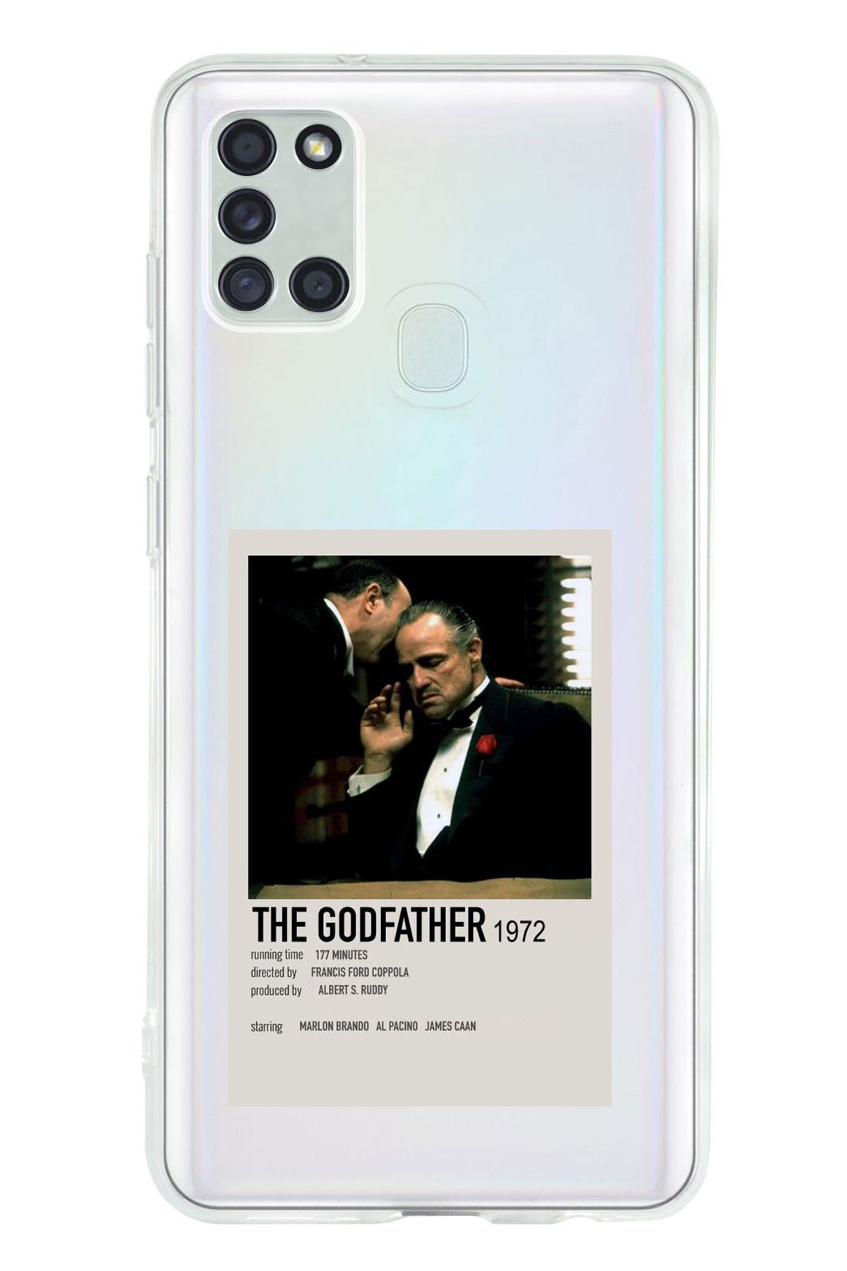 TechTree SAMSUNG Galaxy A21S Uyumlu The GodFather Baba Poster Tasarımlı Şeffaf Silikon Kılıf