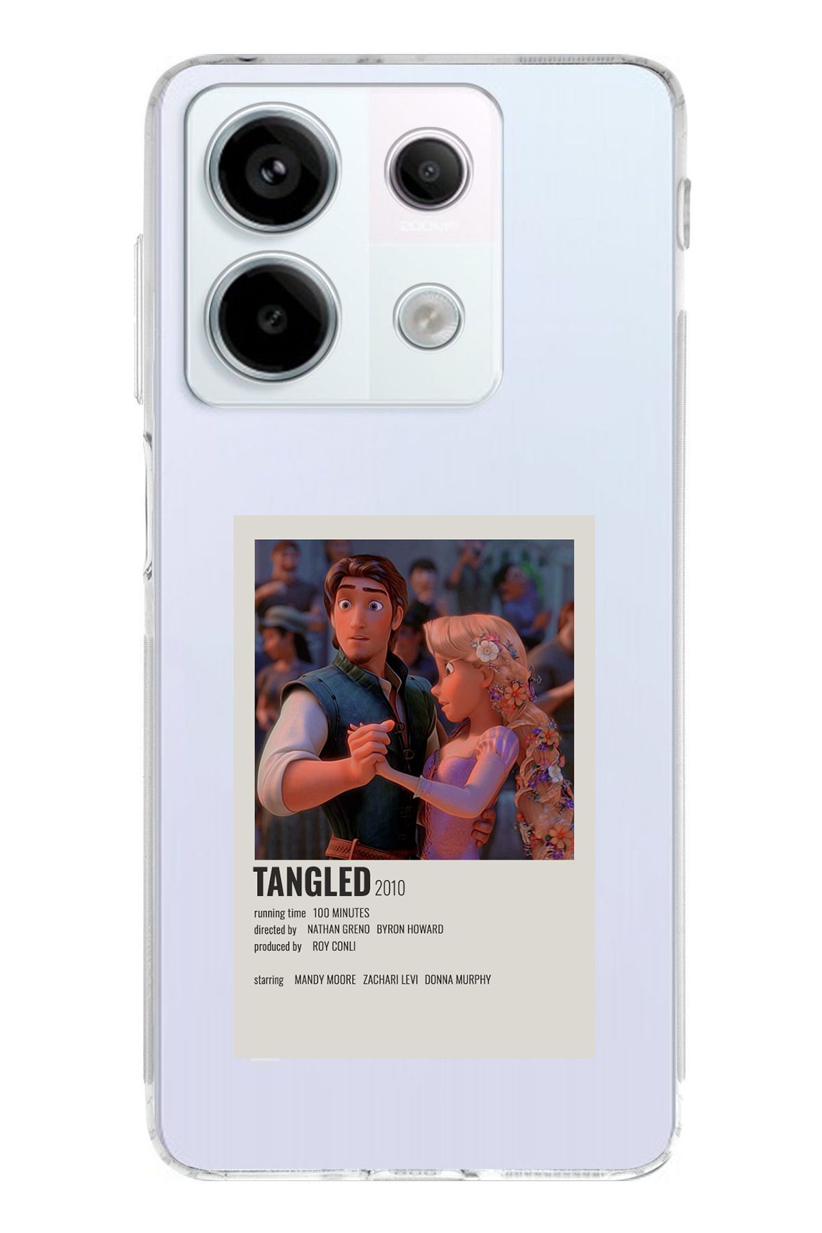 TechTree Redmi Note 13 PRO 5G Uyumlu Rapunzel Tangled Tasarımlı Şeffaf Silikon Kılıf