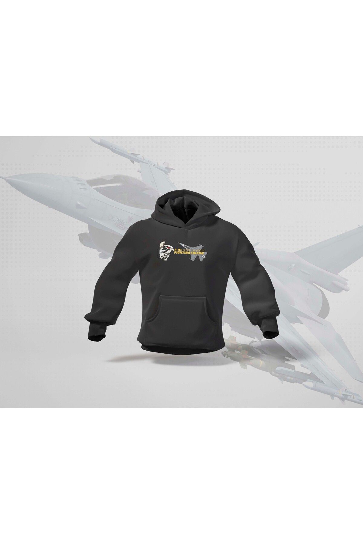 BERİLDEN F-16 Fighting Falcon Renkli Tasarımlı Havacılık Tutkunlarına Özel T-Shirt