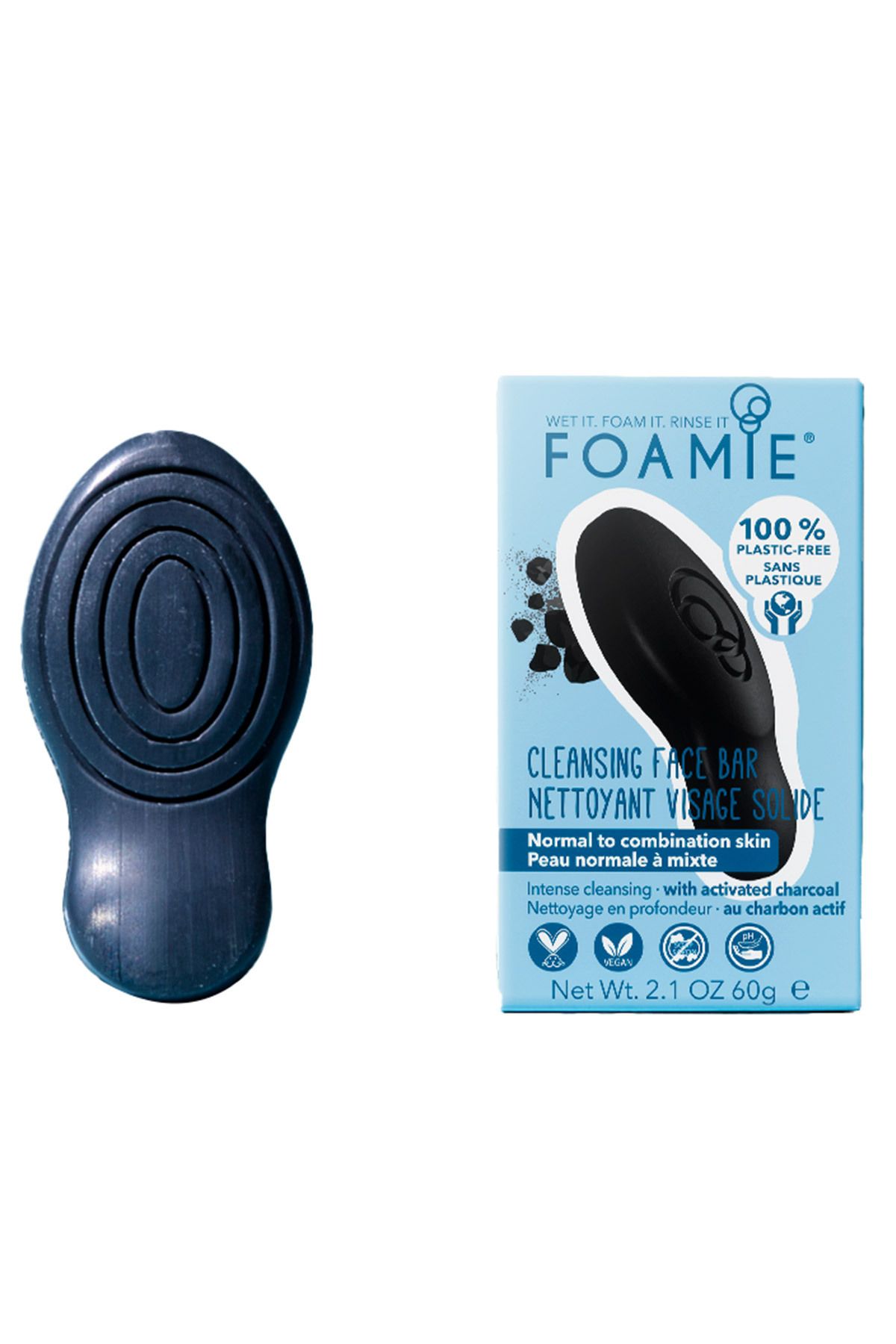 Foamie Too Coal to Be True Face Bar (Normal to Combination Skin)