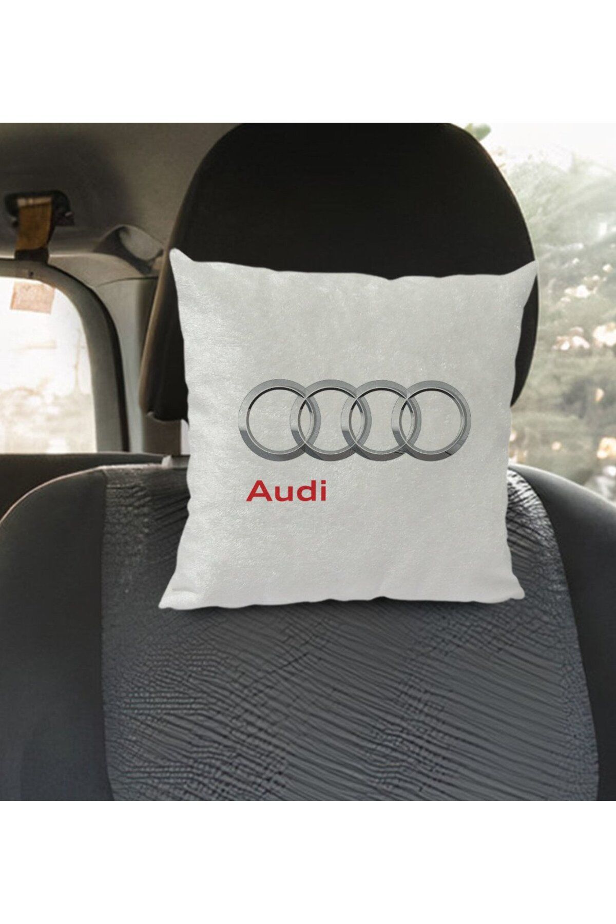 Bk Gift Audi Tasarımlı Kare Araç Koltuk Yastığı-1