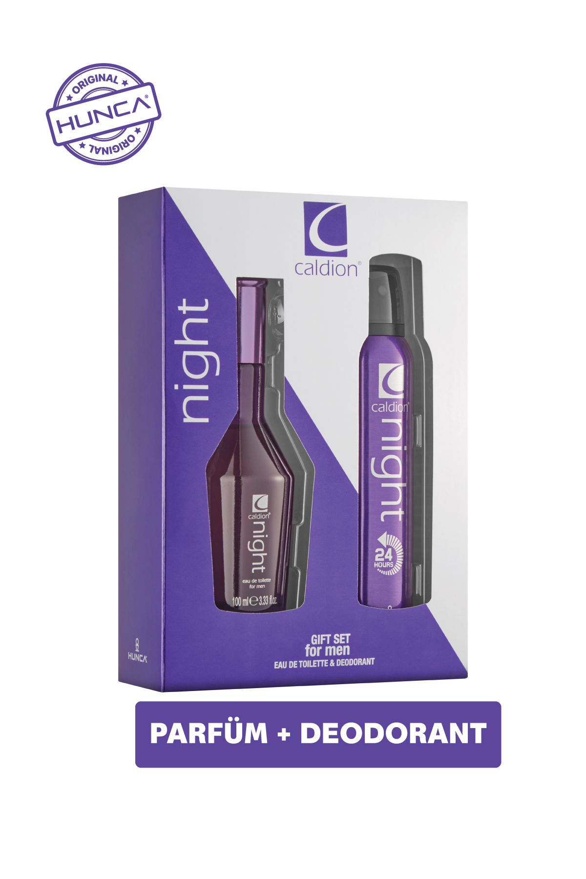 Caldion Night Erkek Parfüm Seti ( Edt 100 ml & Deodorant 150 Ml) — سفید 8690973028075