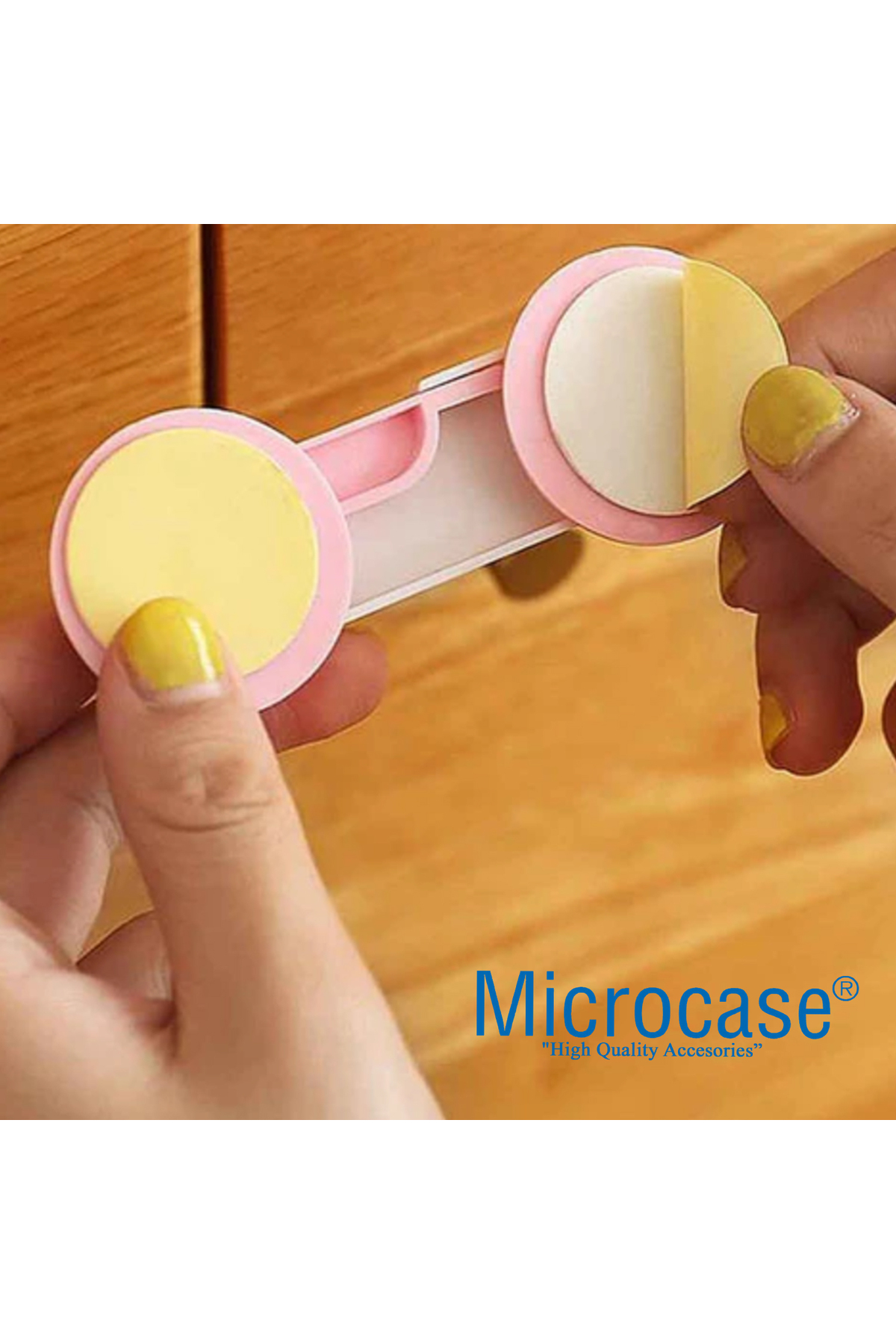 Microcase Plastik Kendinden Yapışkanlı Bebek Eşya Pencere Dolap Kapı Çekmece Kilidi -AL4540 4 Adet fotoğrafı 3 (önizleme)