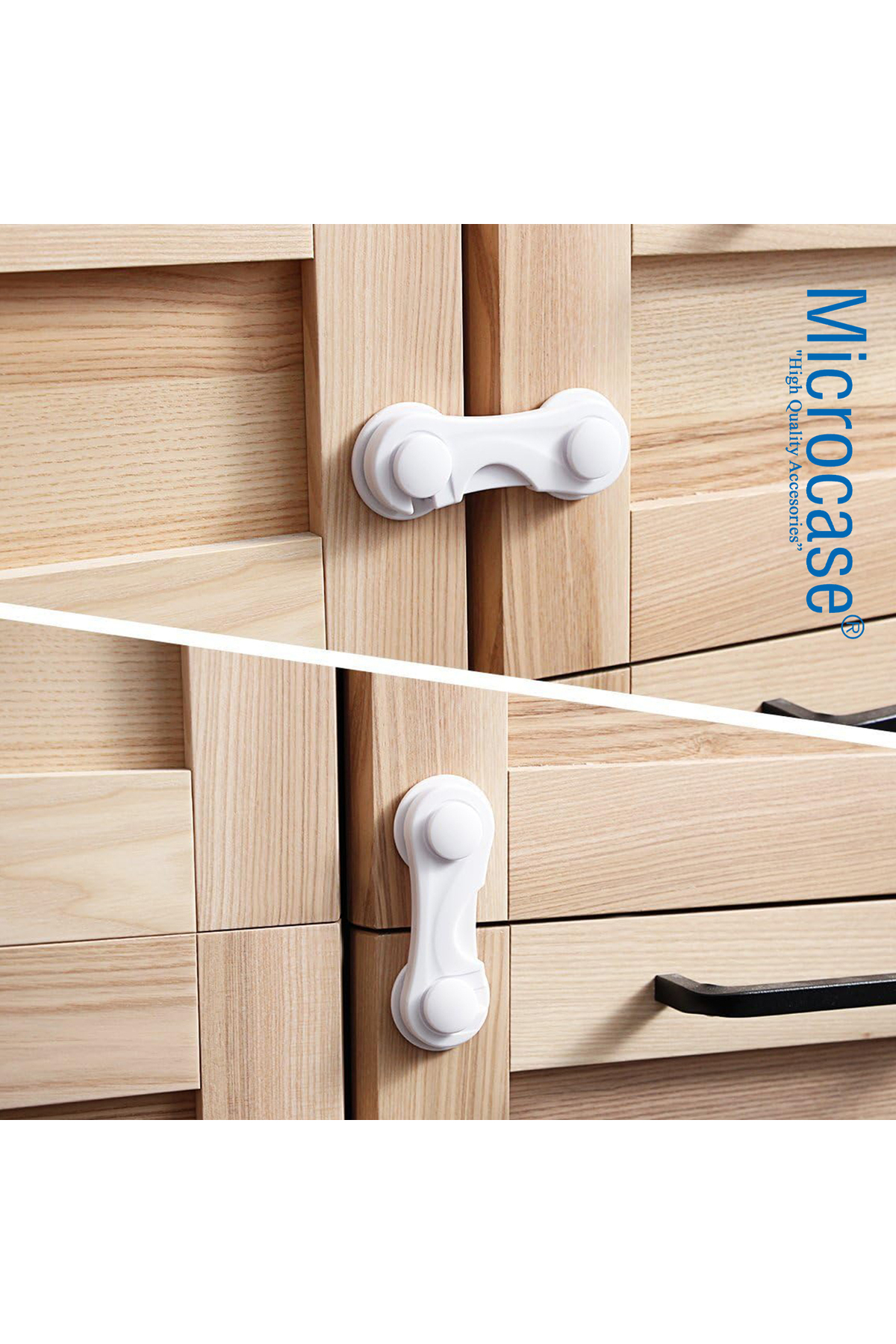 Microcase Plastik Kendinden Yapışkanlı Bebek Eşya Pencere Dolap Kapı Çekmece Kilidi -AL4540 4 Adet fotoğrafı 6 (önizleme)