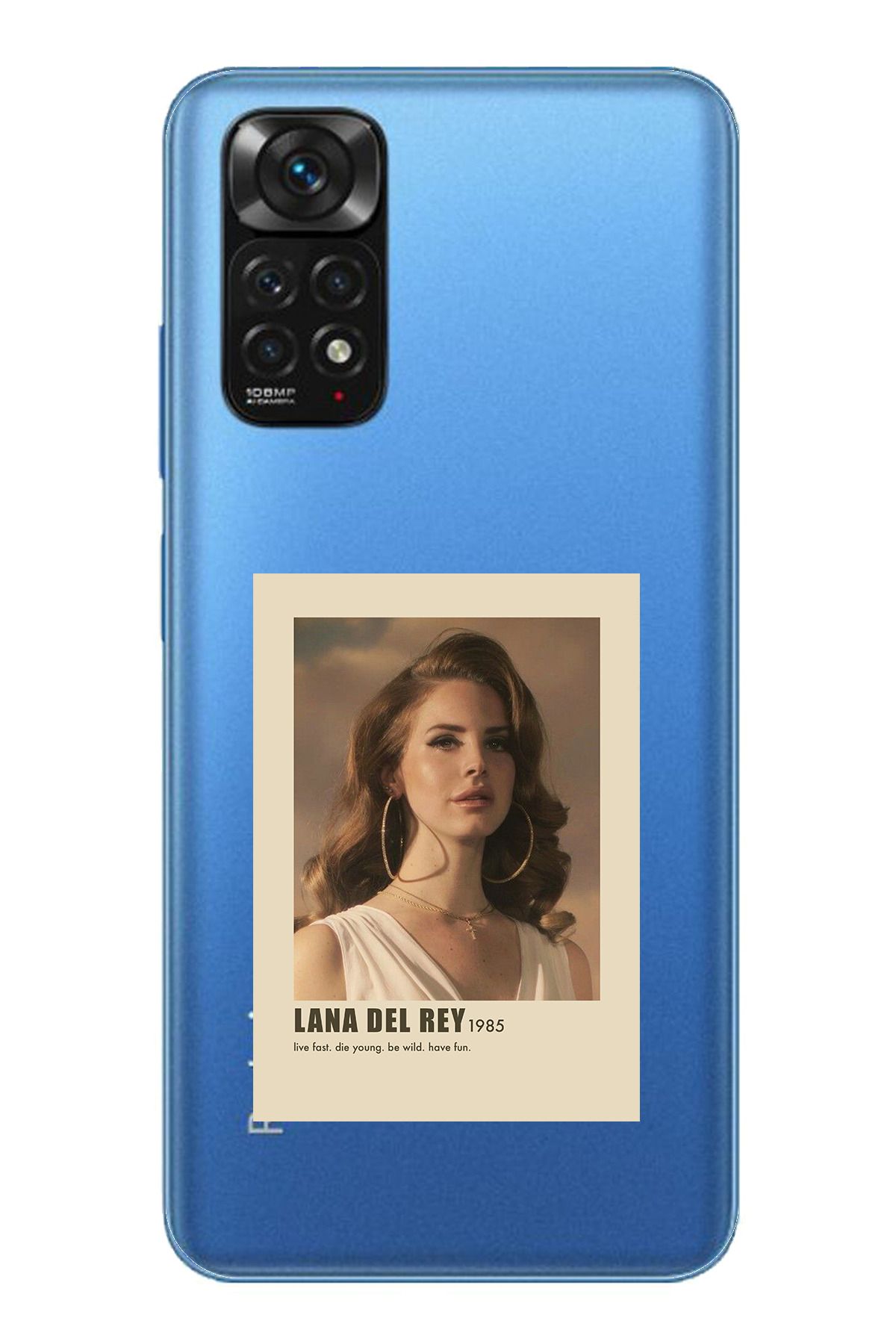 TechTree Redmi Note 11 / 11S Uyumlu Lana Del Rey Tasarımlı Şeffaf Silikon Kılıf