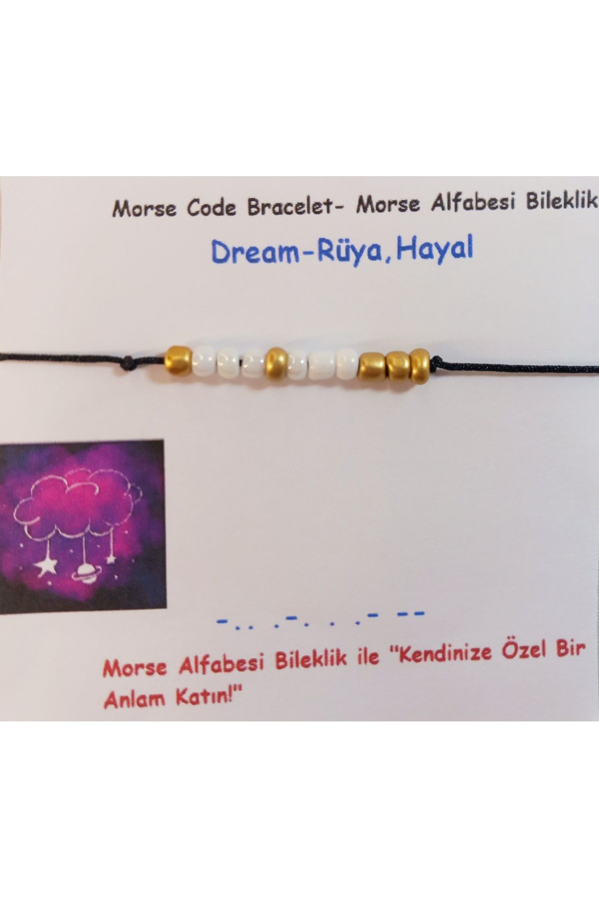 Crystal Atelier Dream Miyuki Mors Bileklik Bff Bileklik Çift Bileklik Sevgili Bileklik Dostluk Bilekliği