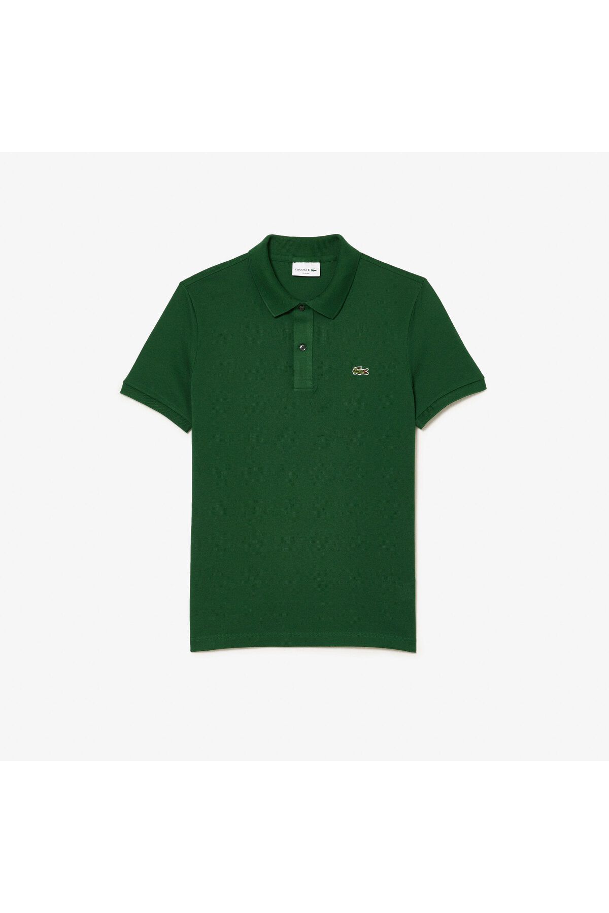 تی شرت یقه پولو سبز مردانه Slim Fit Green Phlo اورجینال Lacoste