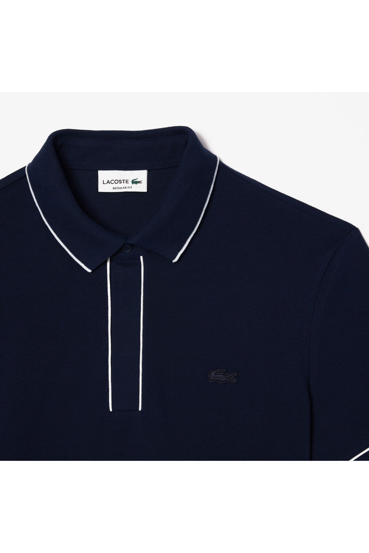 تی شرت یقه پولو آبی مردانه Bavln؟ اورجینال Lacoste