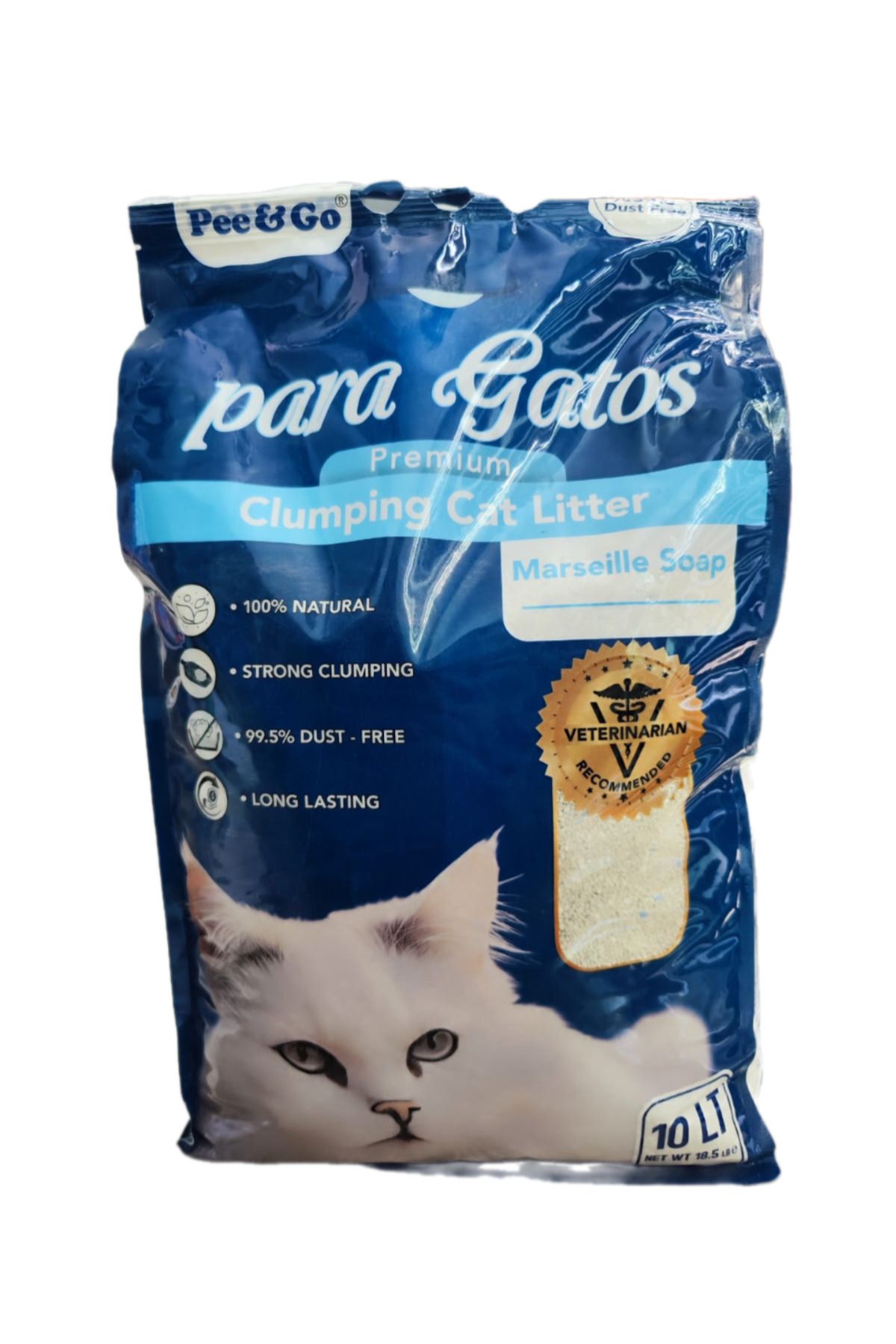 Para Gatos Pee&Go Clumping Cat Litter Marseille Soap (Marşel-Sabun Kokulu)