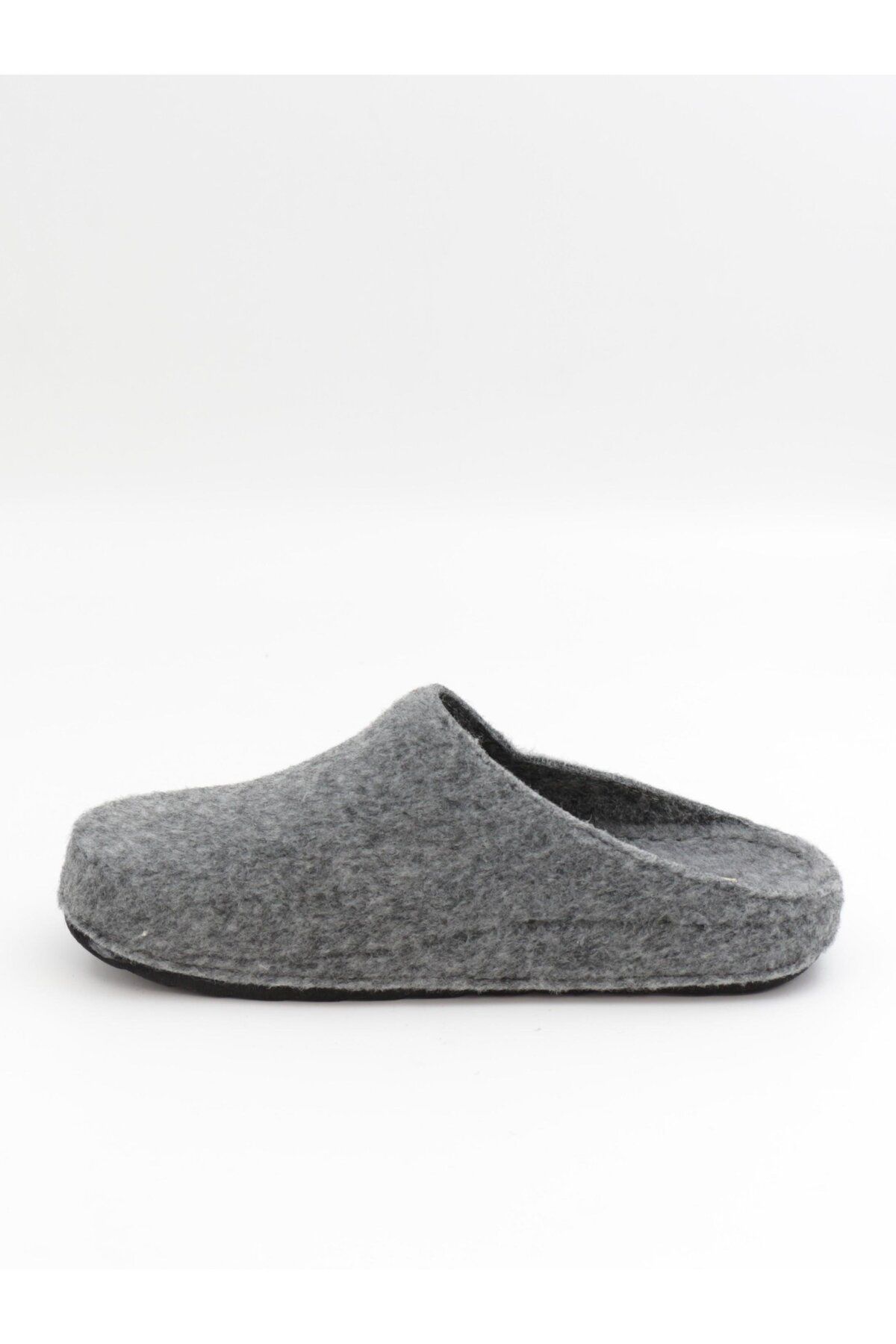 BENTO-9563 Gray Winter Anatomical Closed-Front Women's Slippers 3