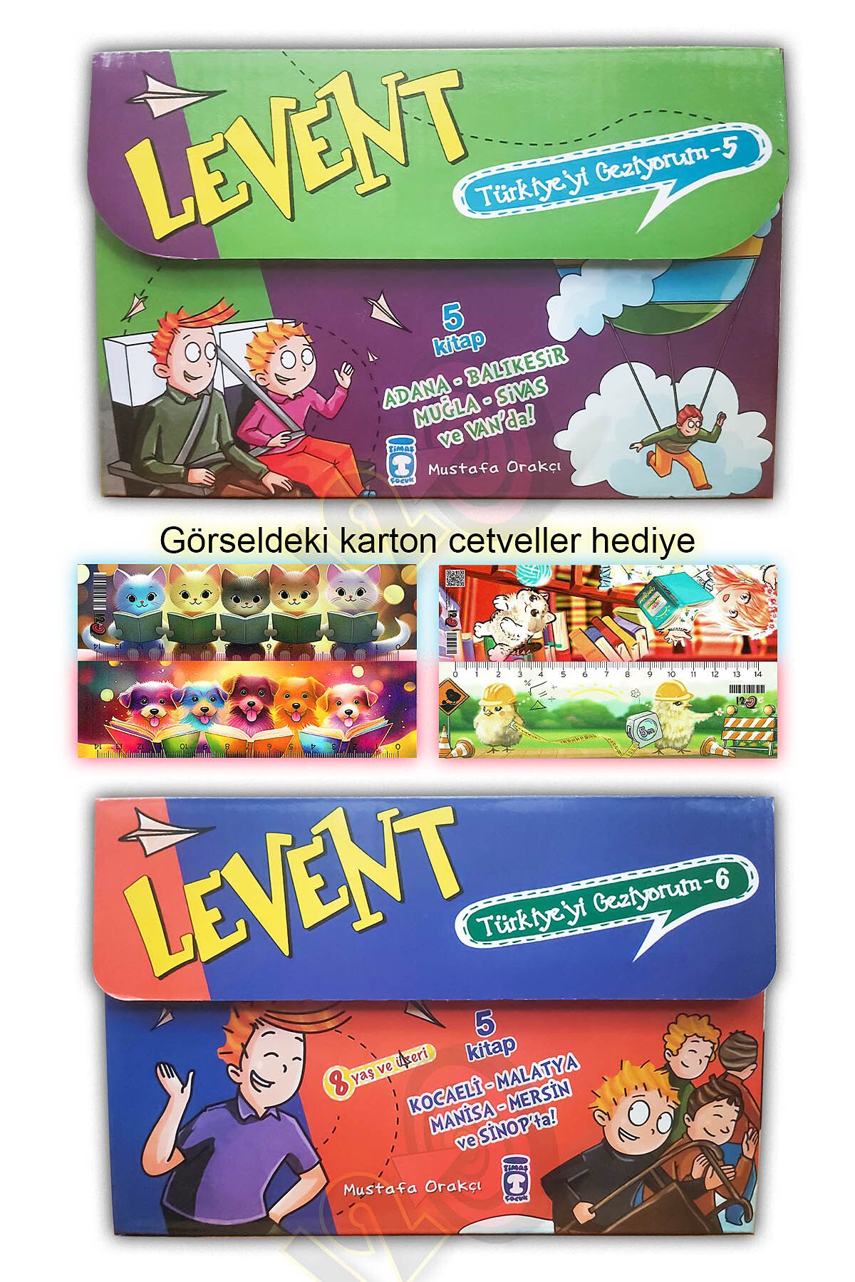 Timaş Çocuk Levent Türkiyeyi Geziyorum 5 Ve 6 Set - 10 Kitap (8 Yaş Ve Üzeri)