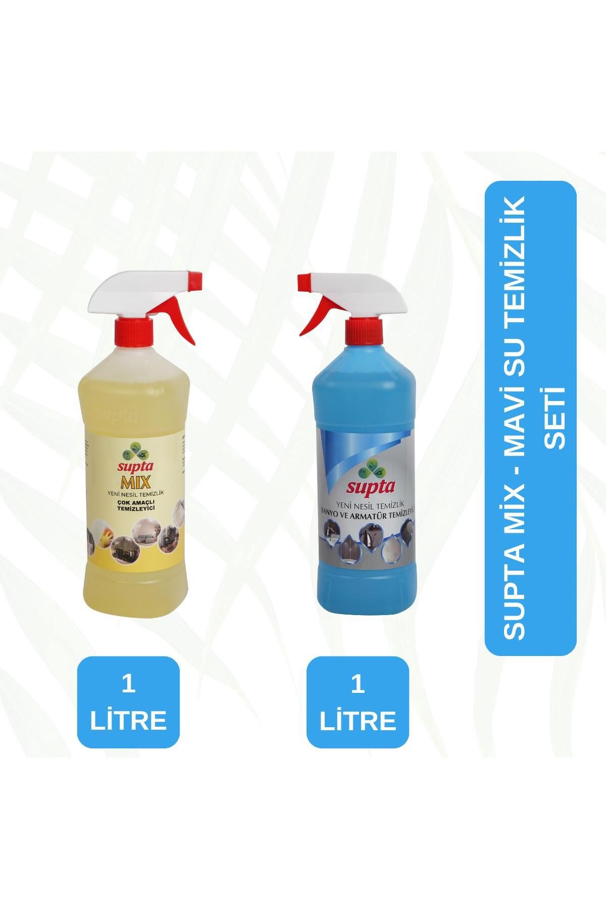 Supta Mix 1LT - Mavi Su 1LT Genel Temizlik Seti